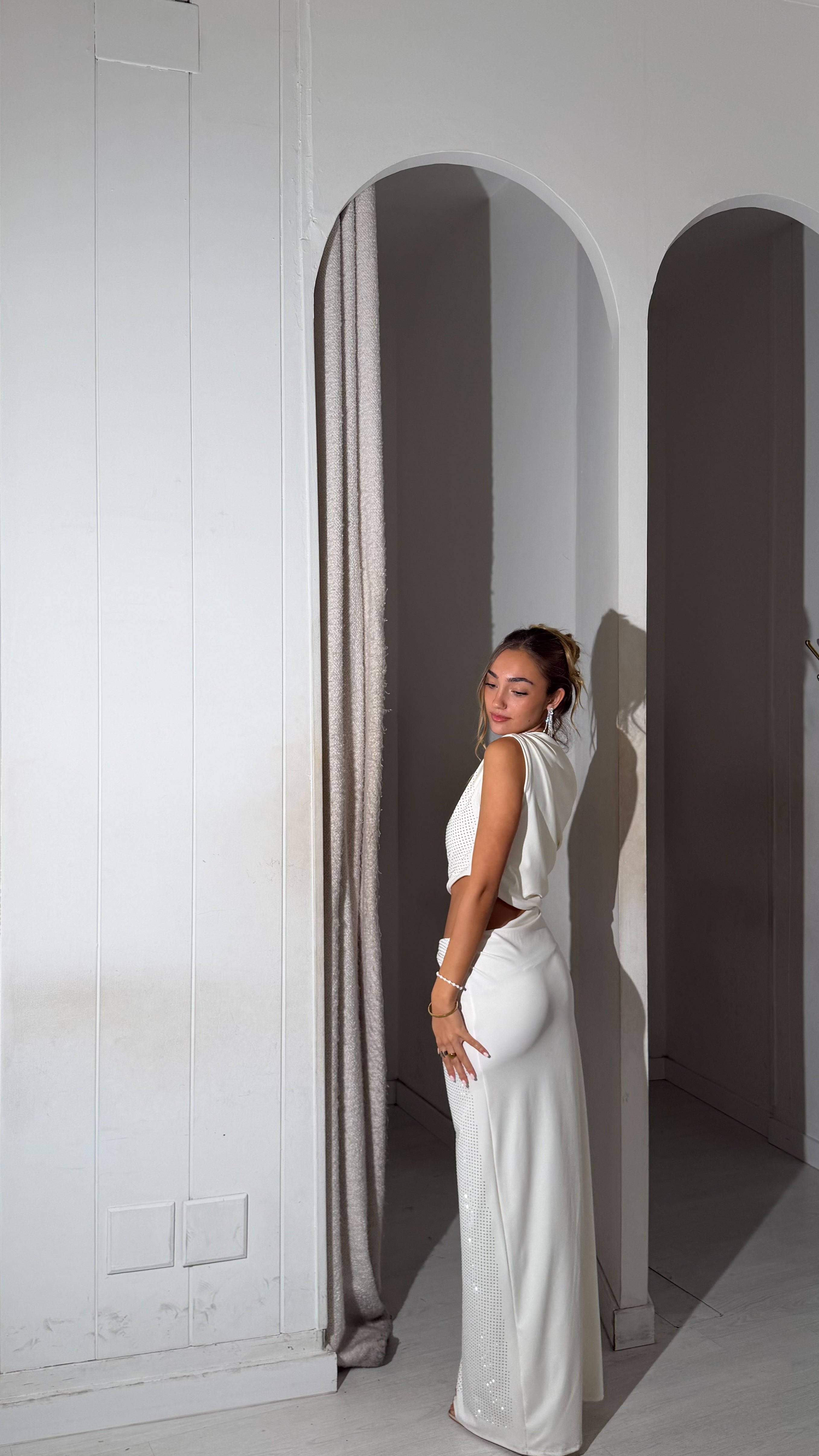 Snowflake dress - blanco