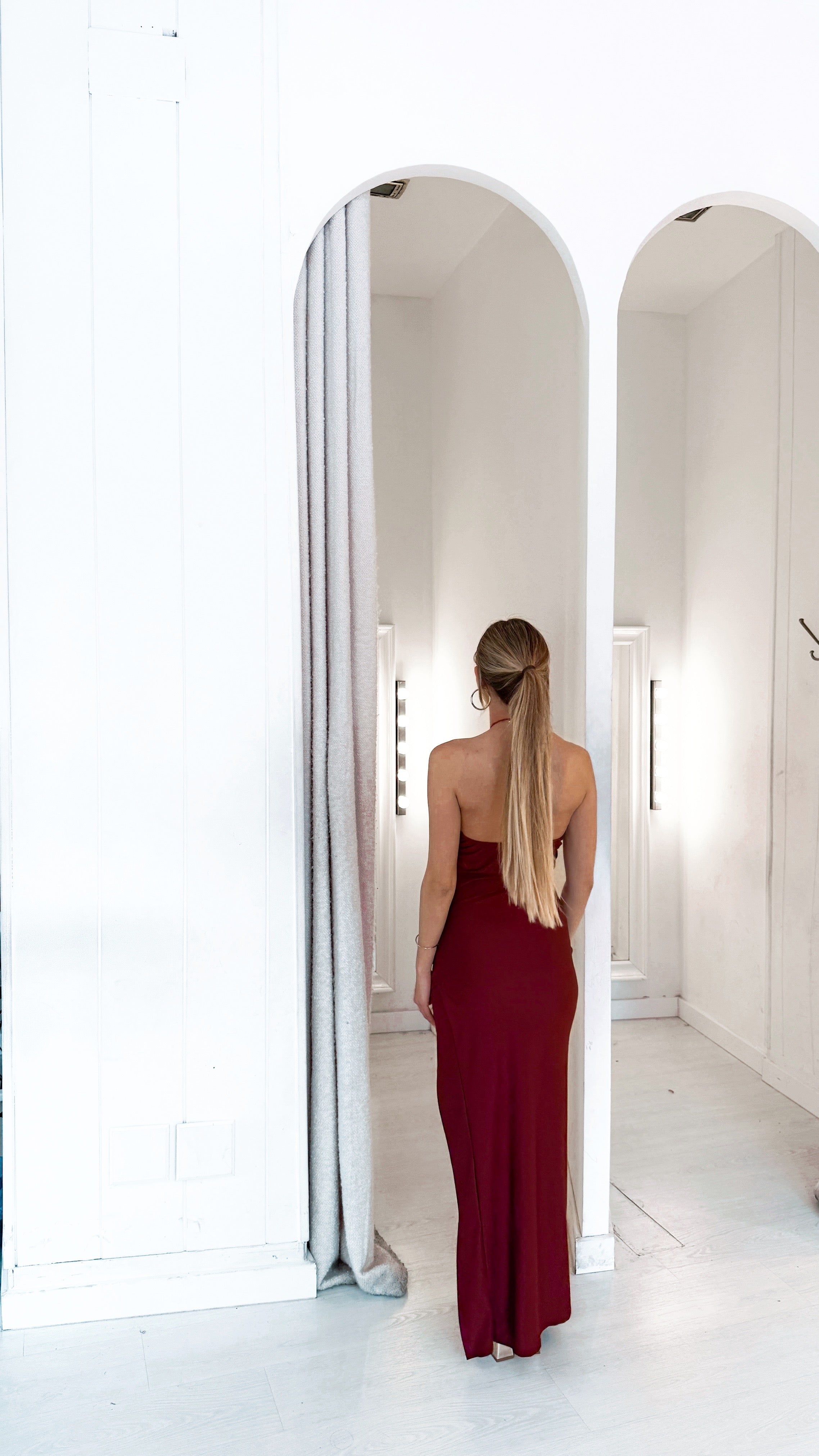 Triangle dress - burdeos