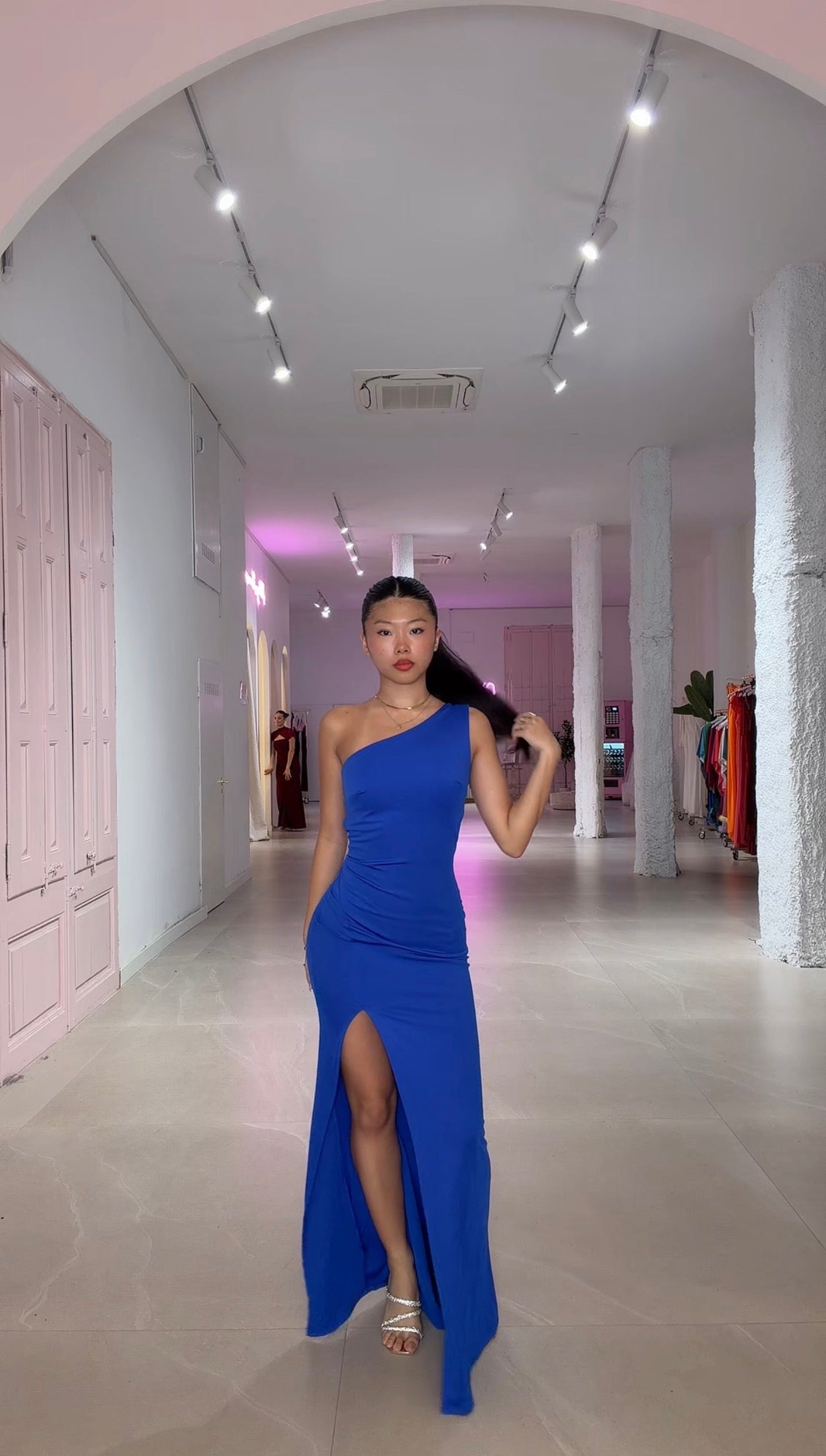Diamond dress - electric blue