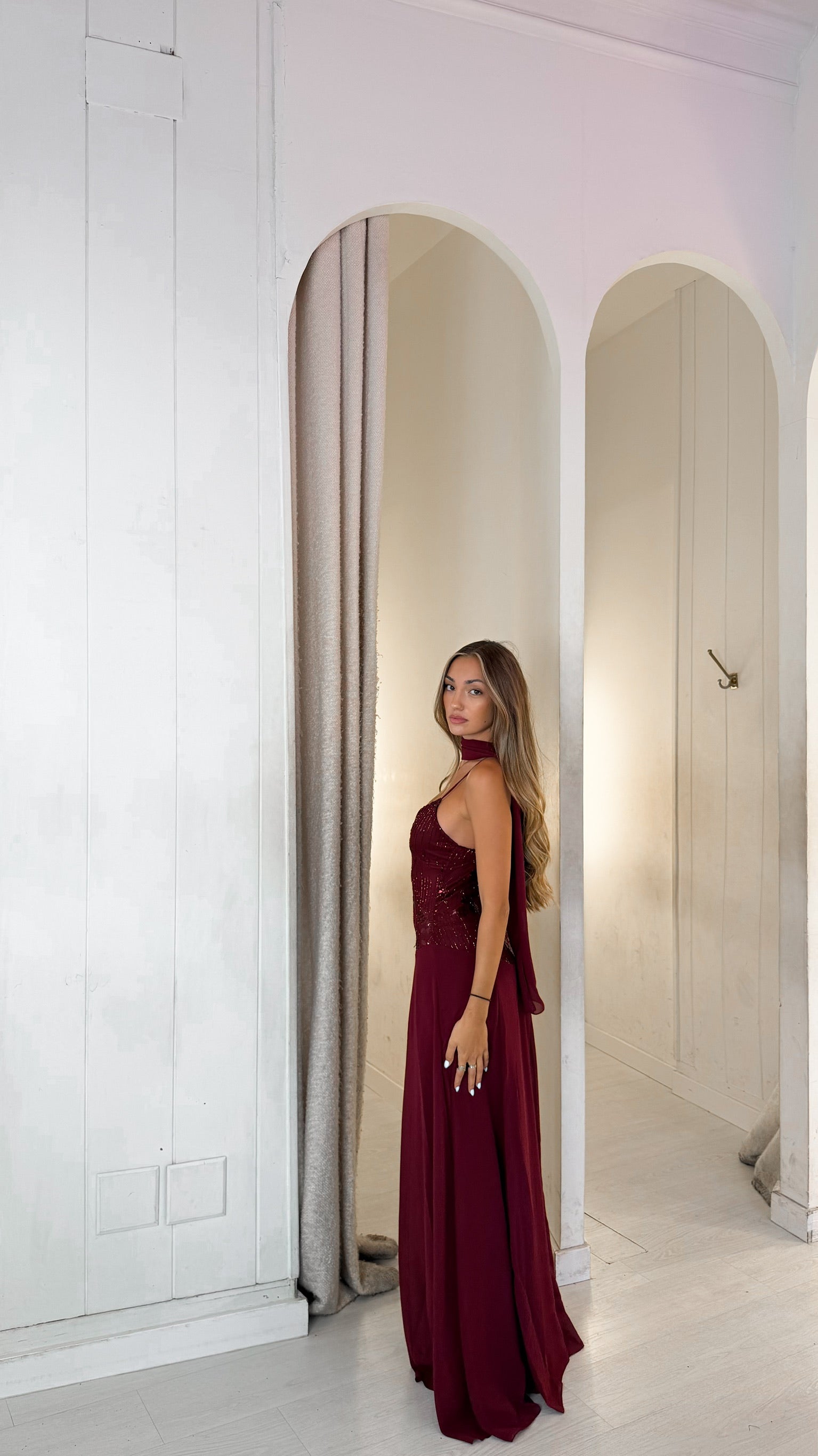 Amber dress - burdeos