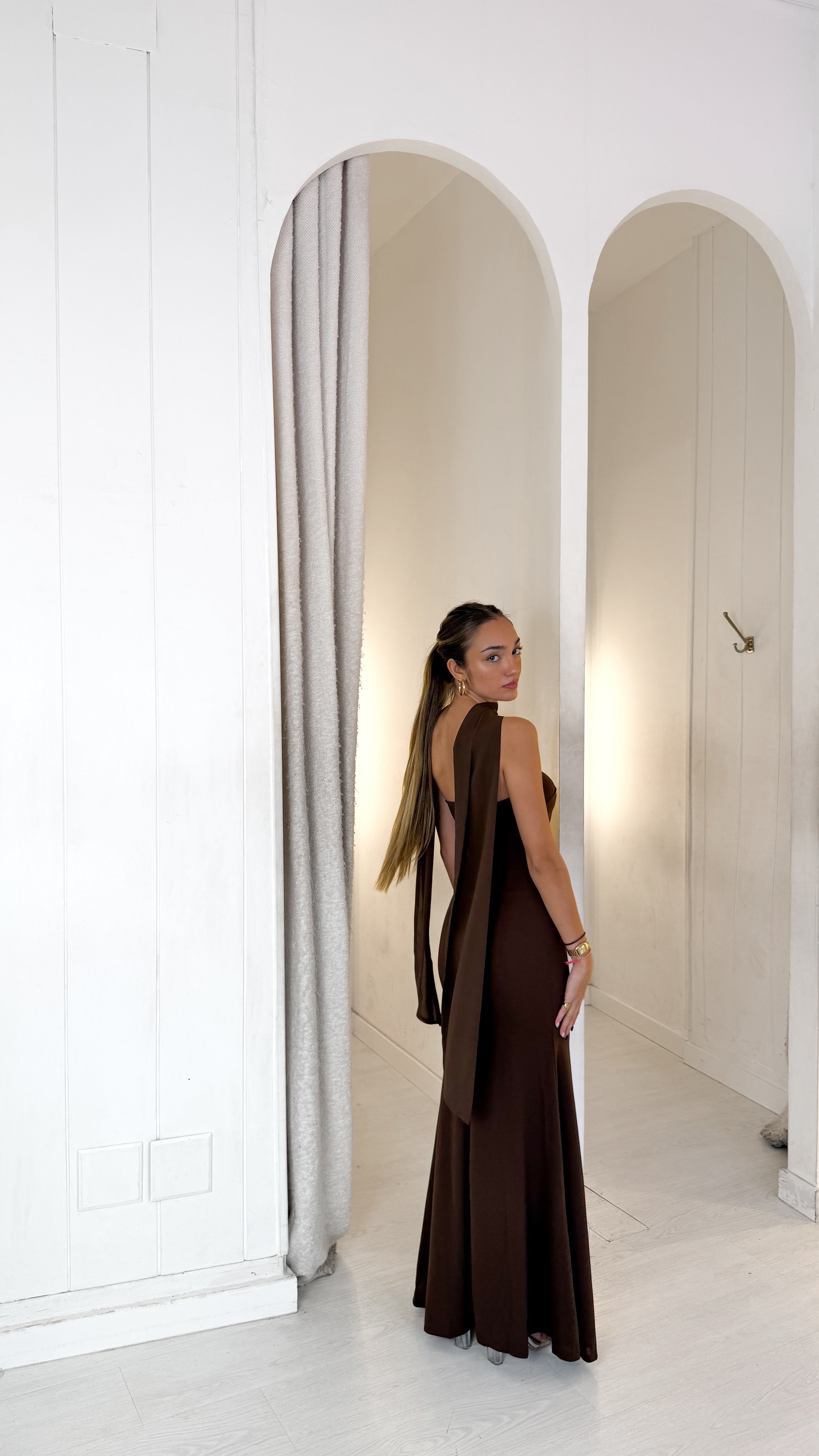 Dalia dress - marrón