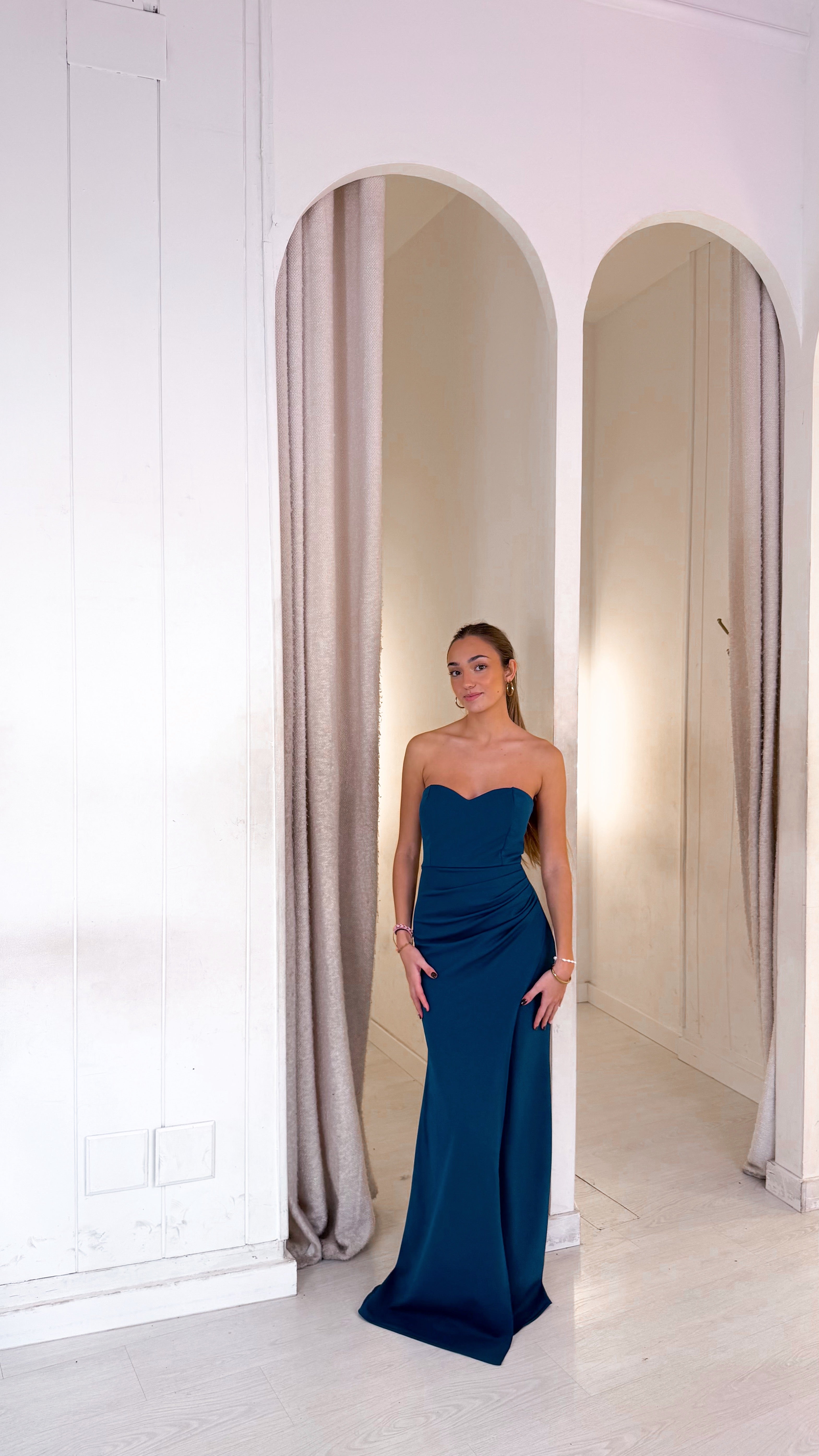 Heart dress - petroleo