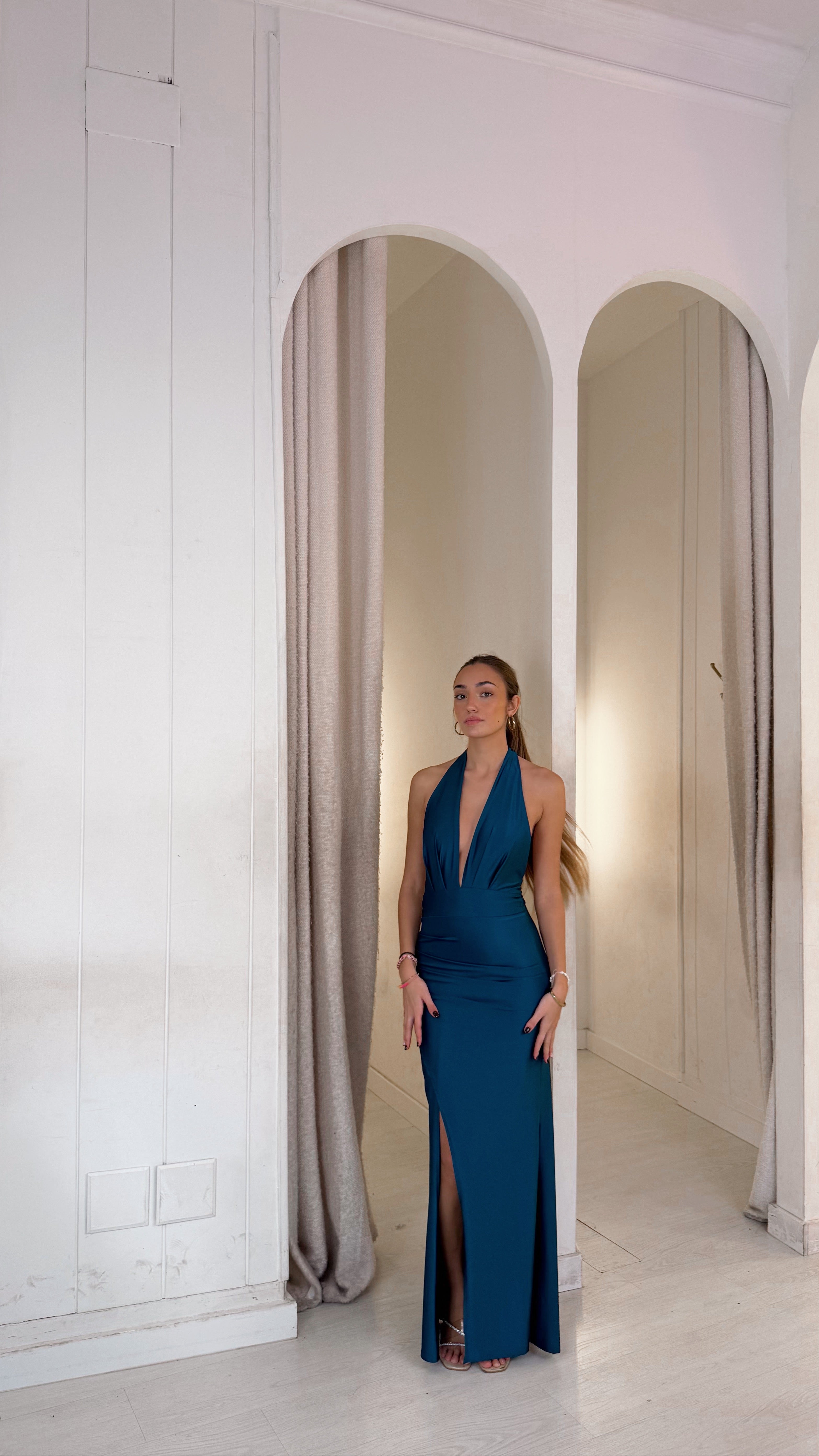 Haze dress - petróleo