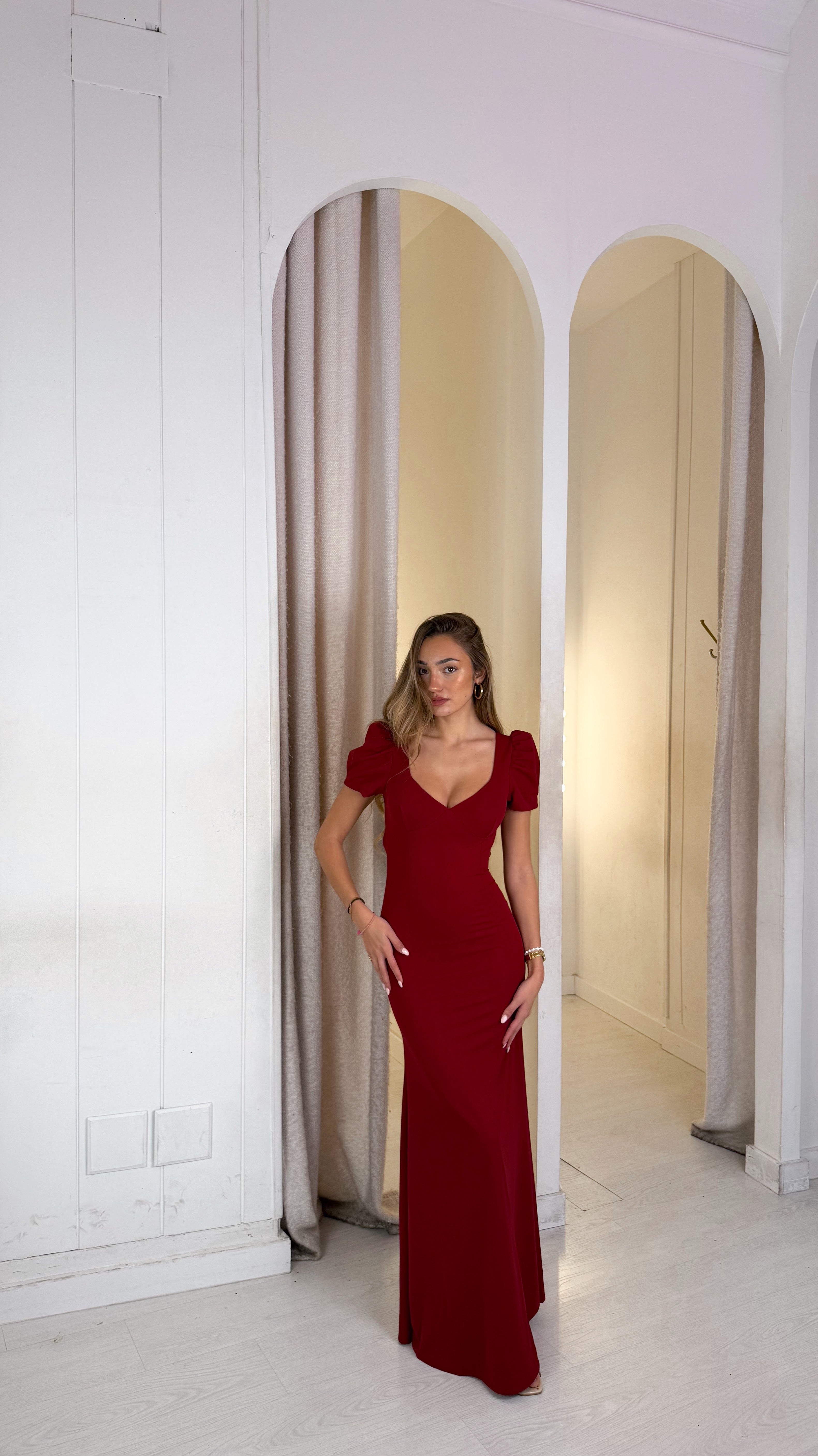 Daisy dress - burdeos