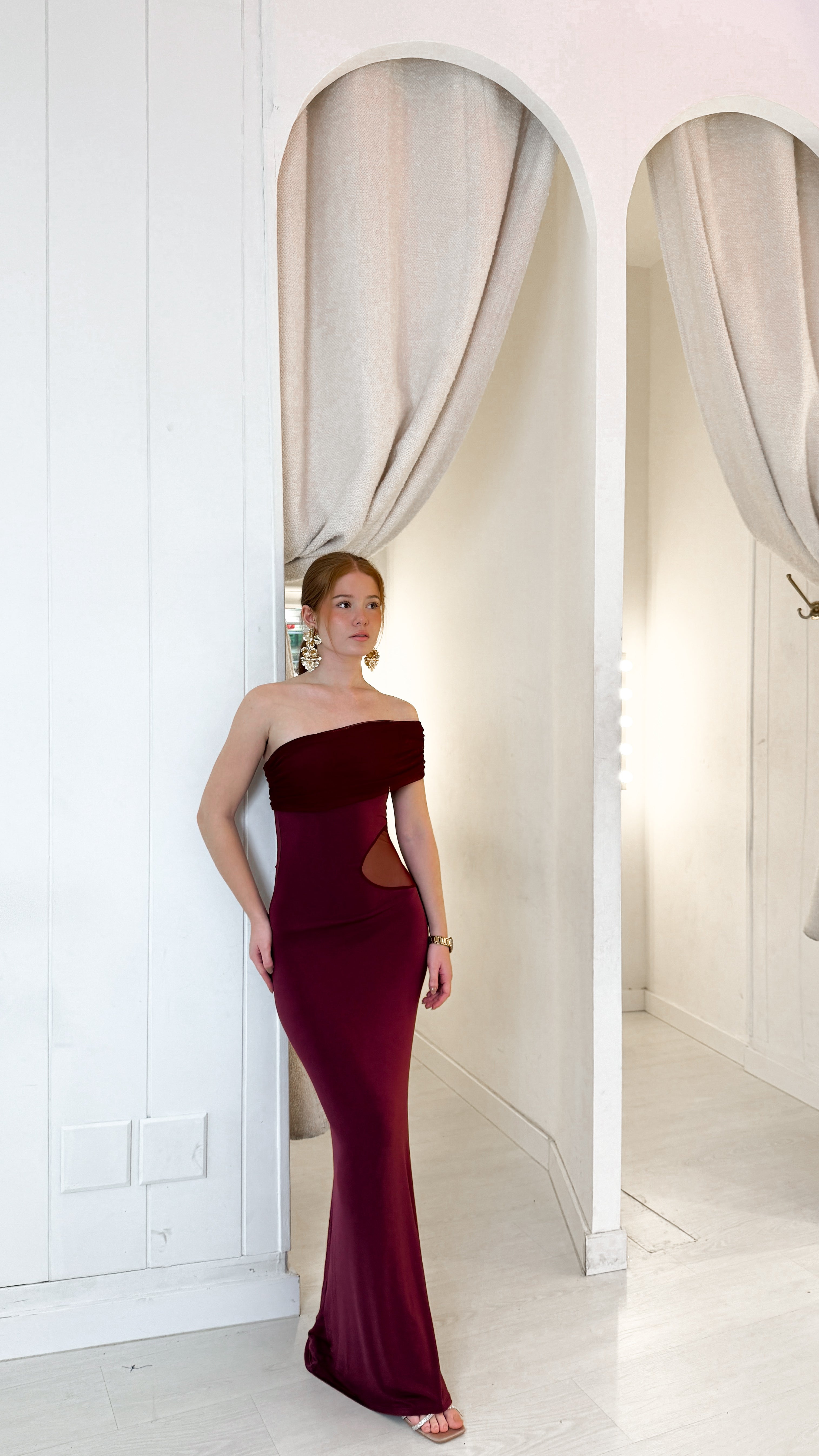 Hailey dress - burdeos