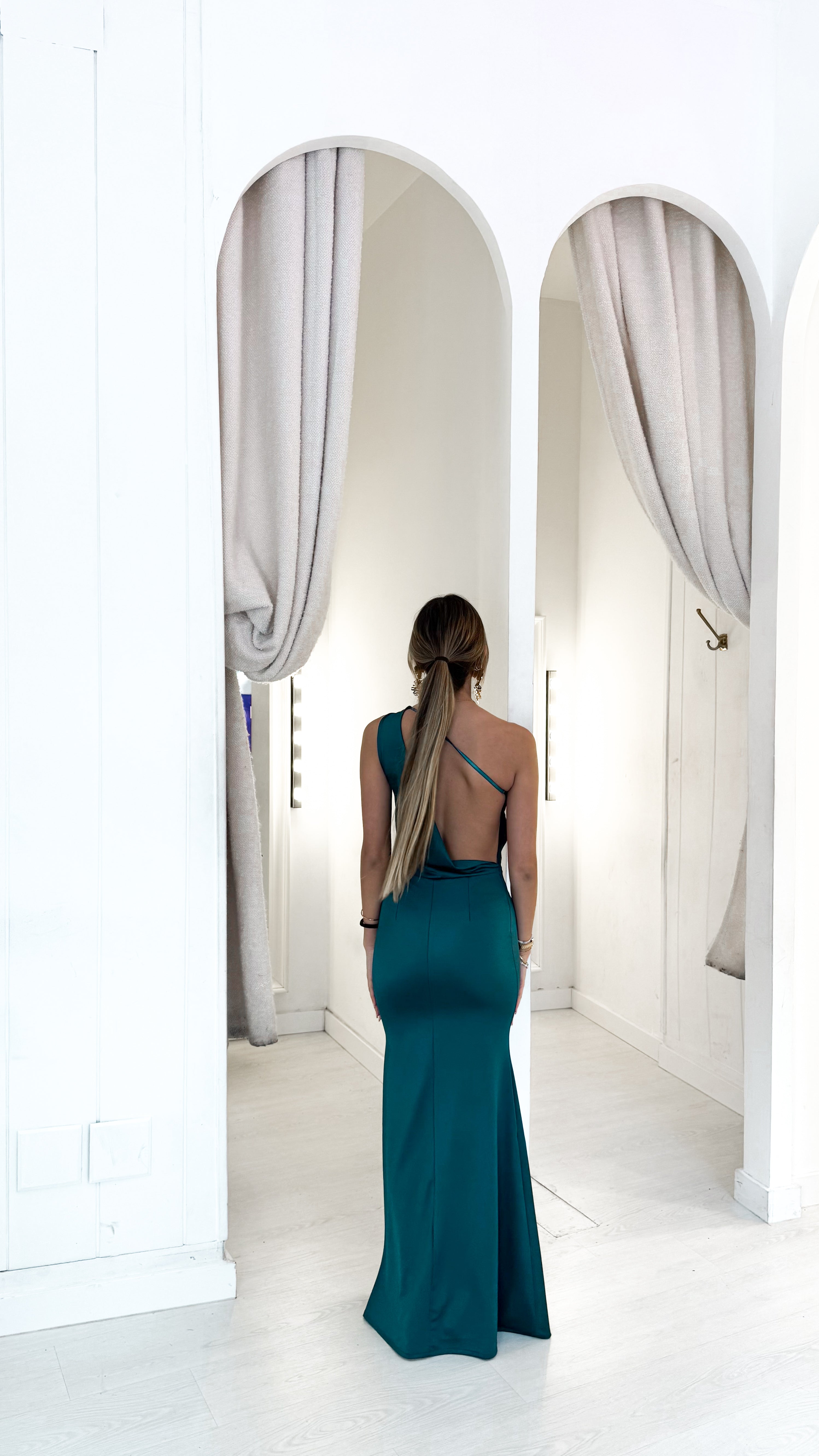 Angelina dress - petróleo
