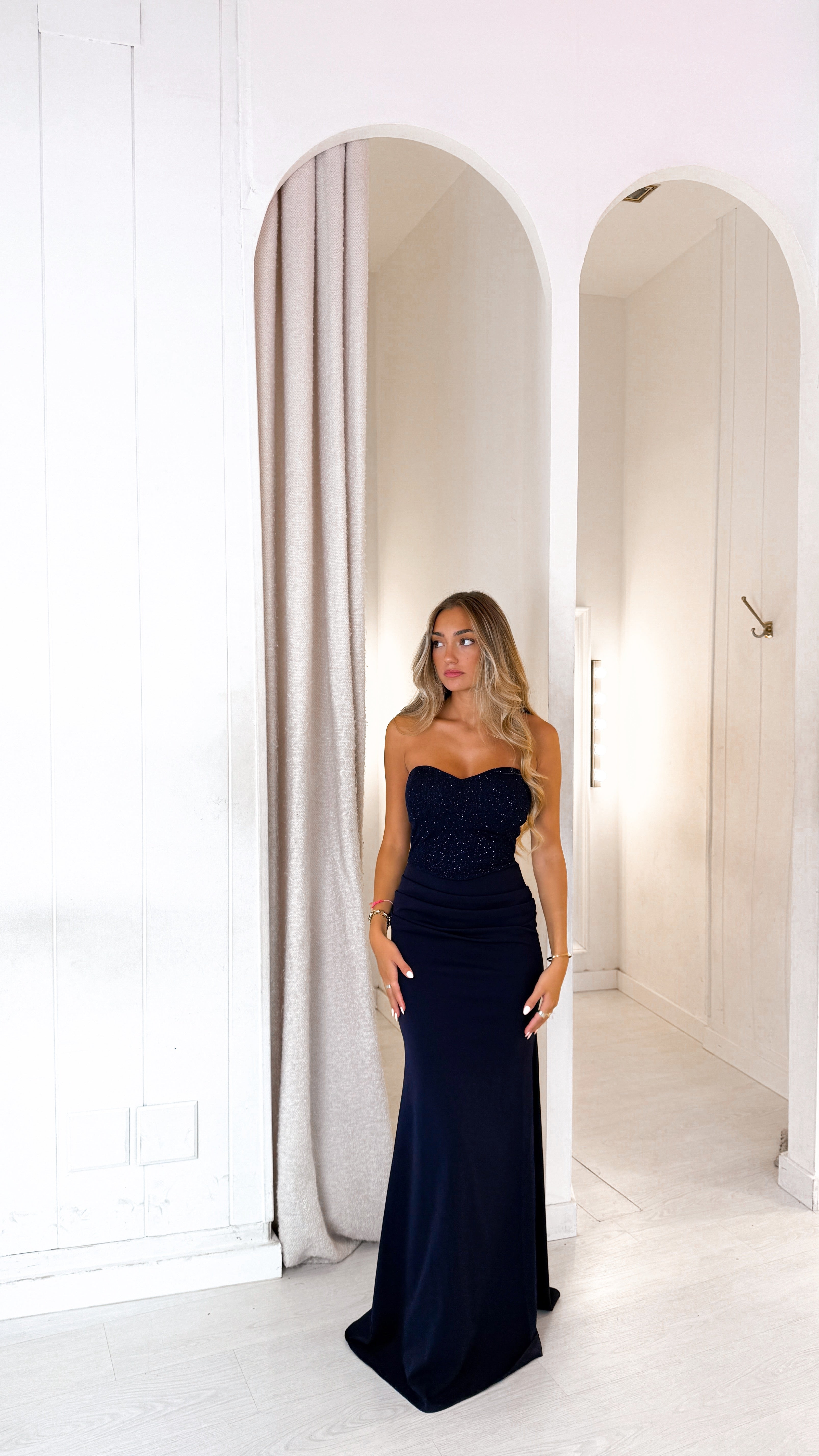 Glitter crush dress - azul marino