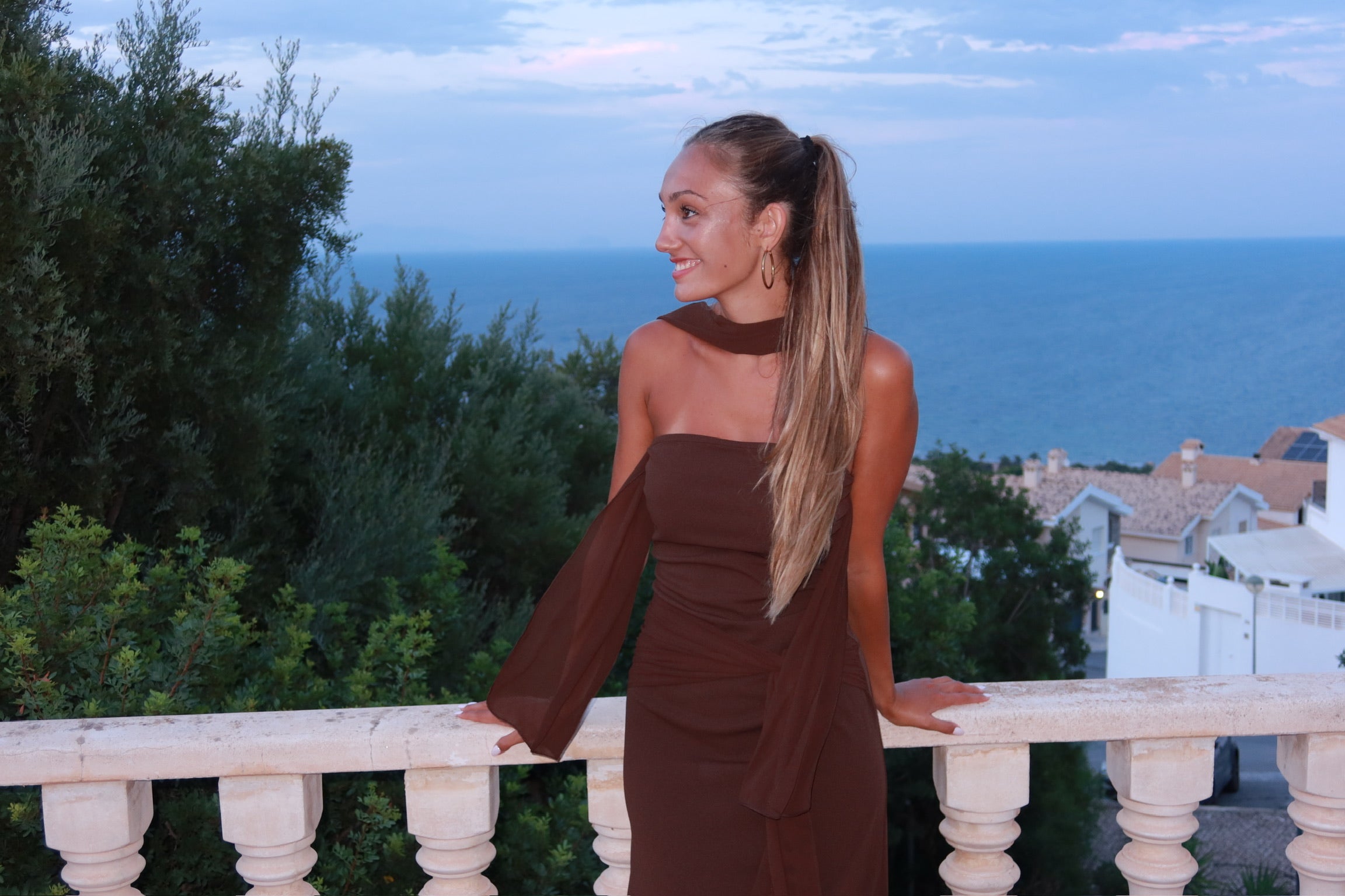 Mocha dress - marrón