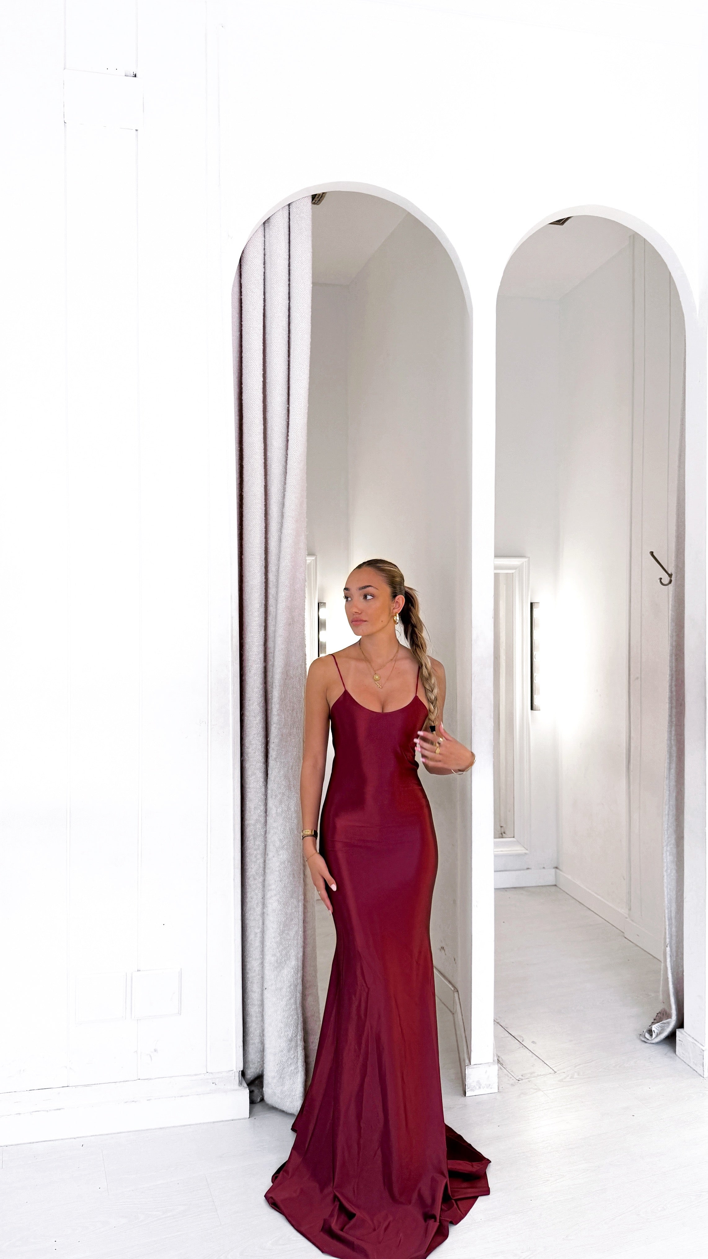 Gossip dress - burdeos