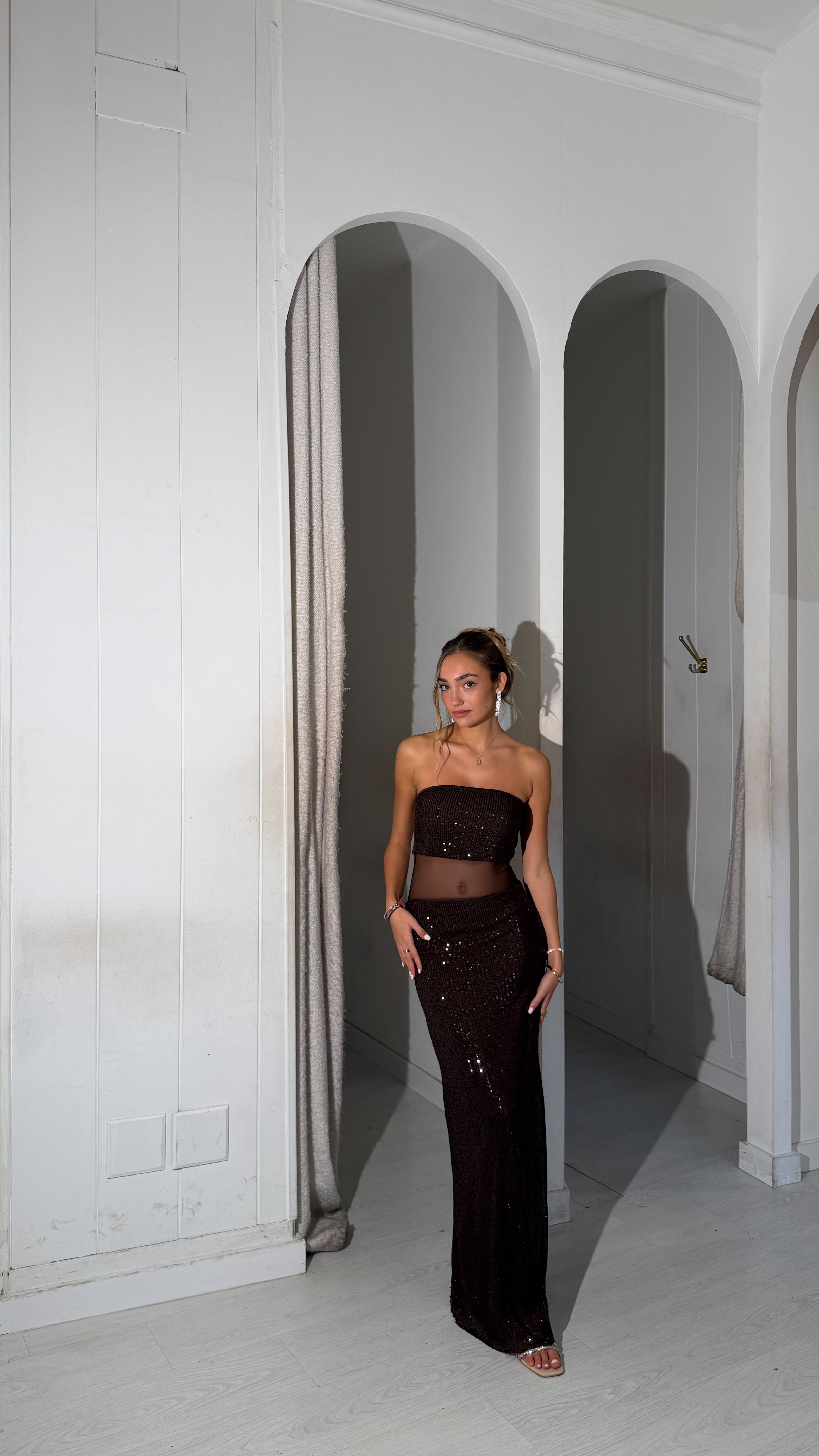 Claus dress - marrón