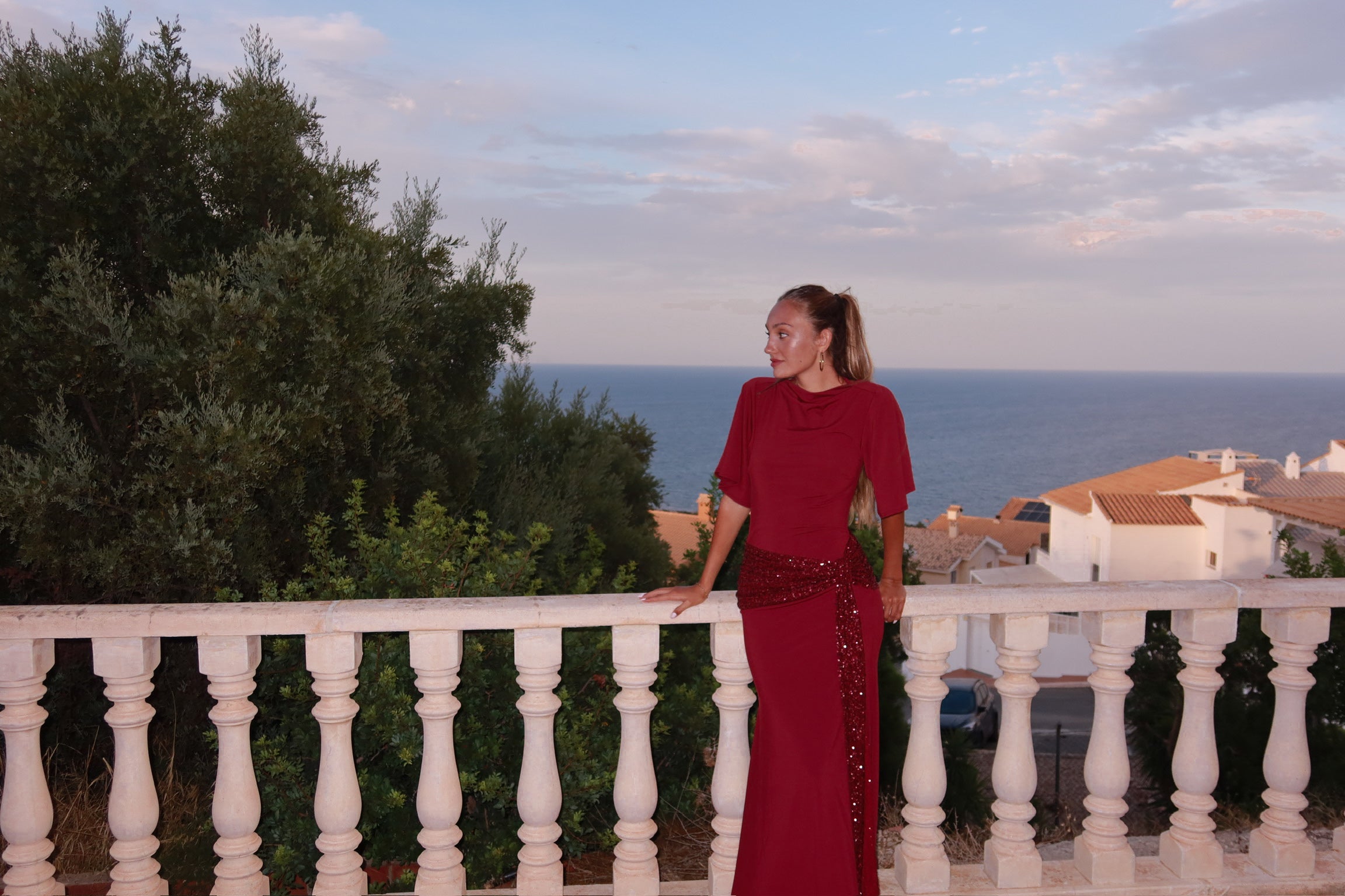 Goldie dress - burdeos