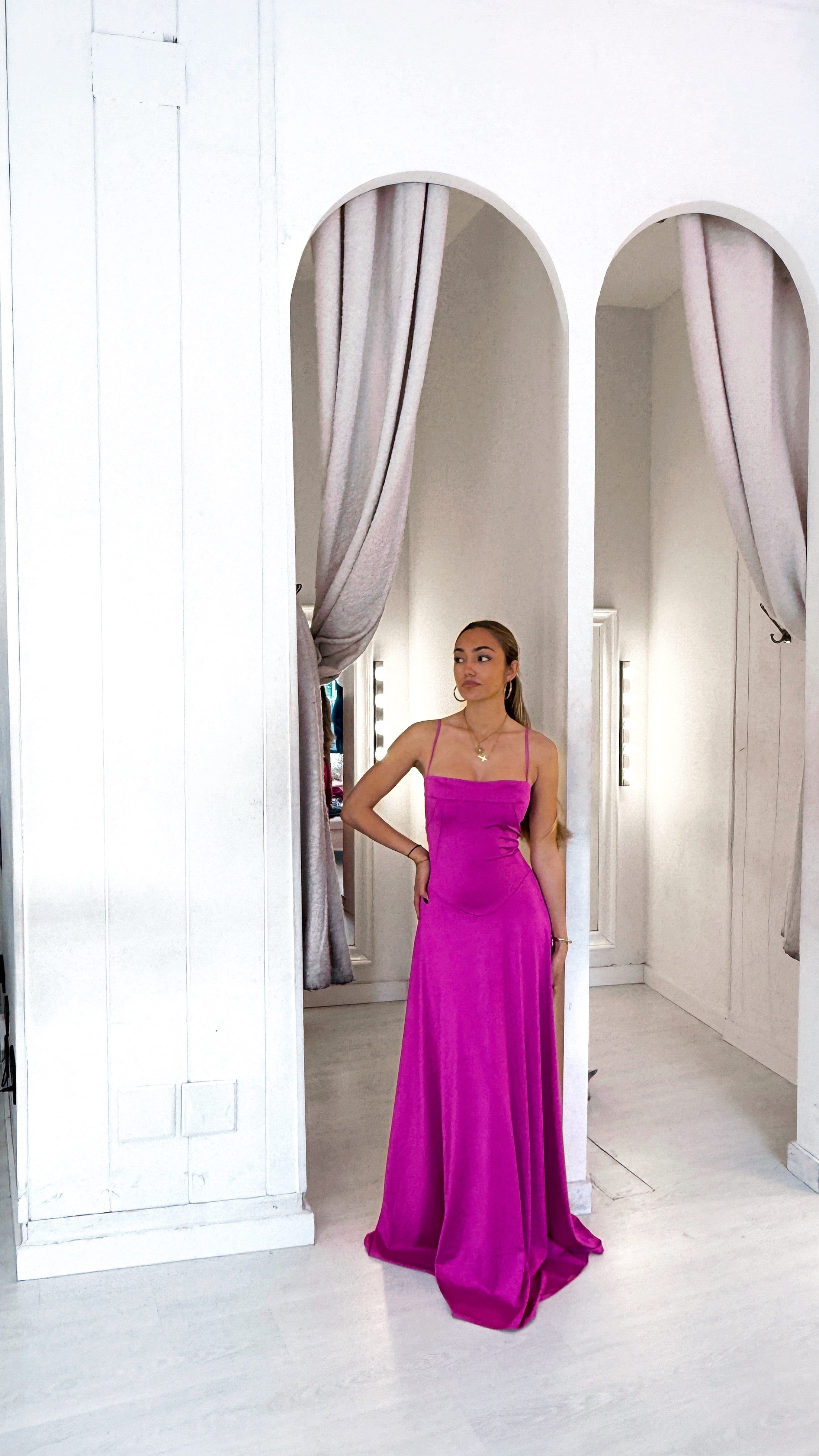 Alessandra dress - buganvilla