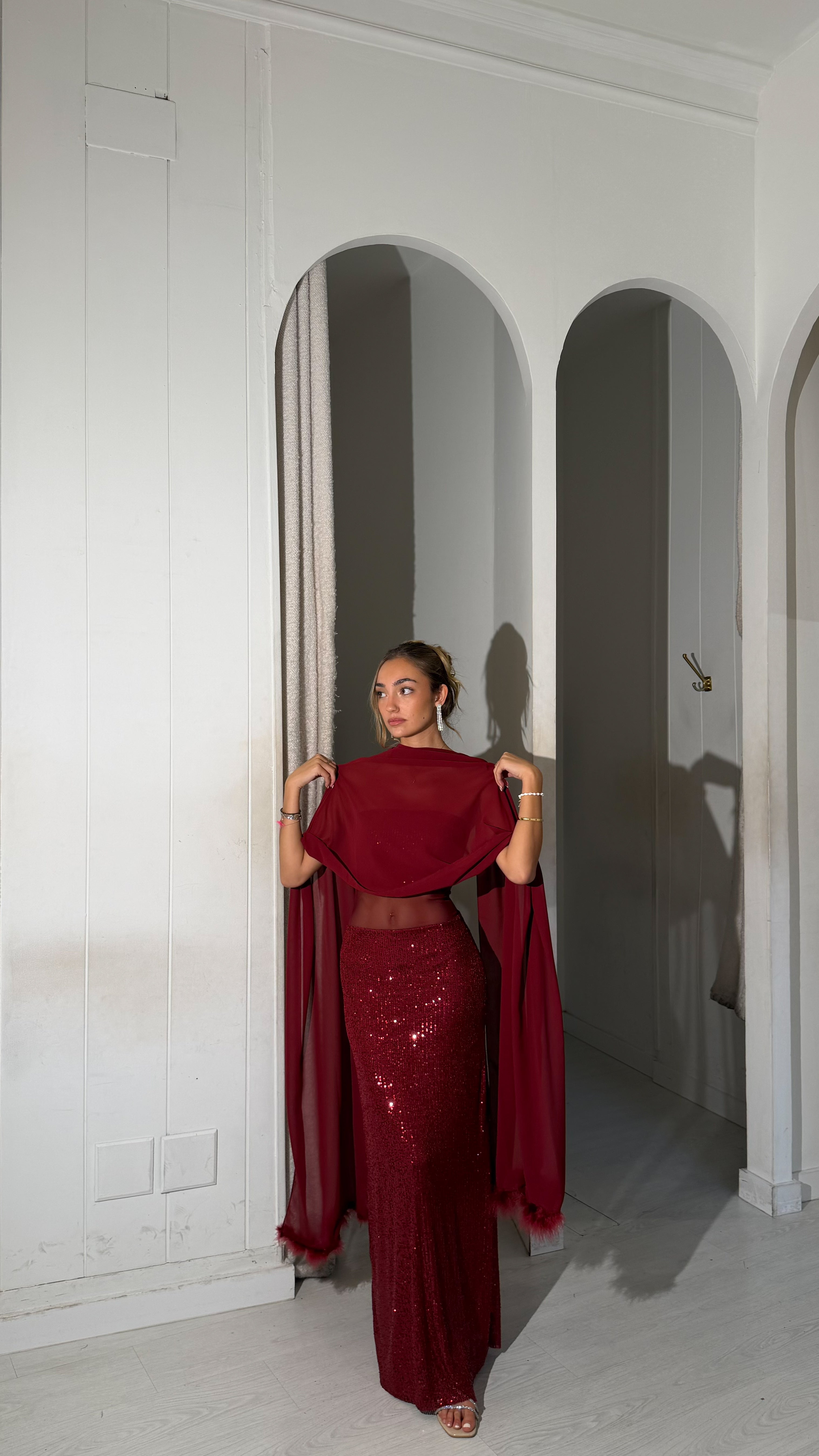 Claus dress - burdeos