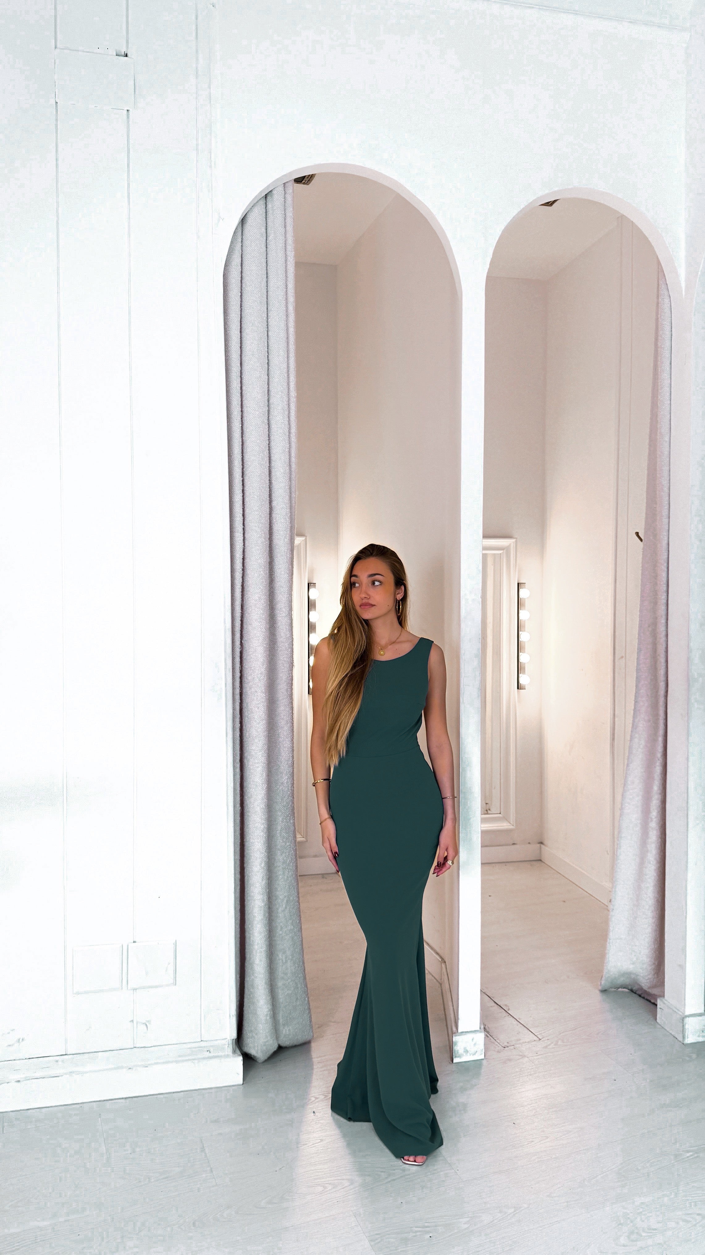 Ella dress - verde botella