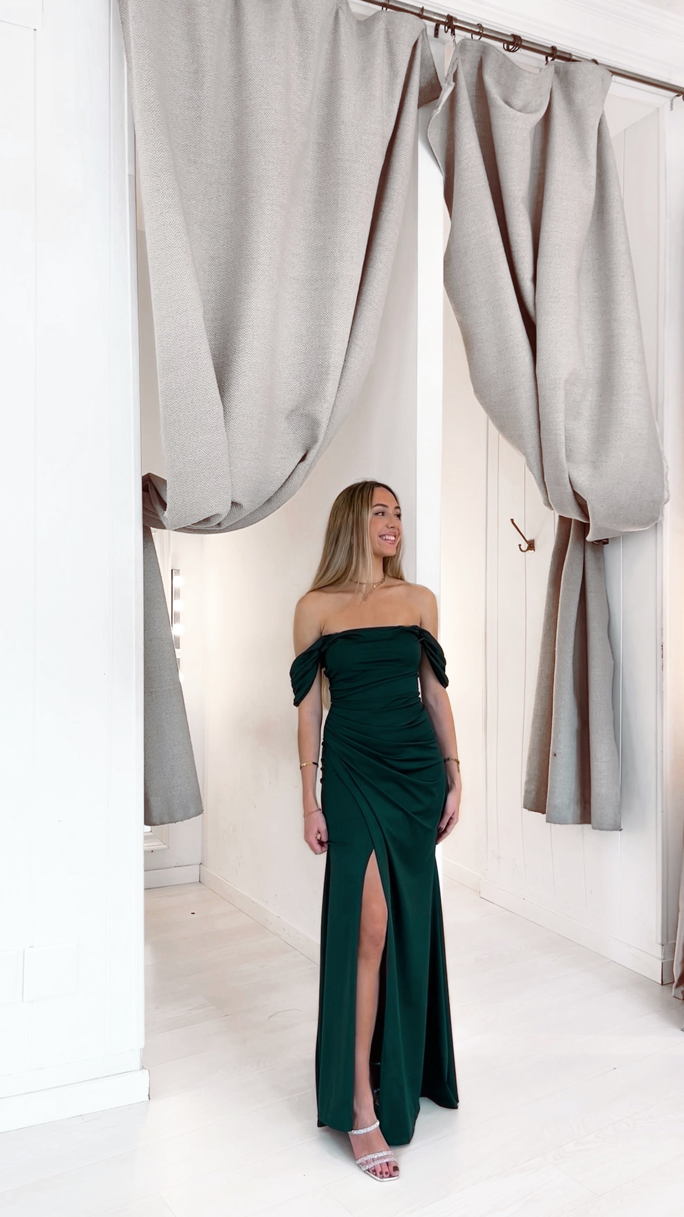 Scarlett dress - verde botella