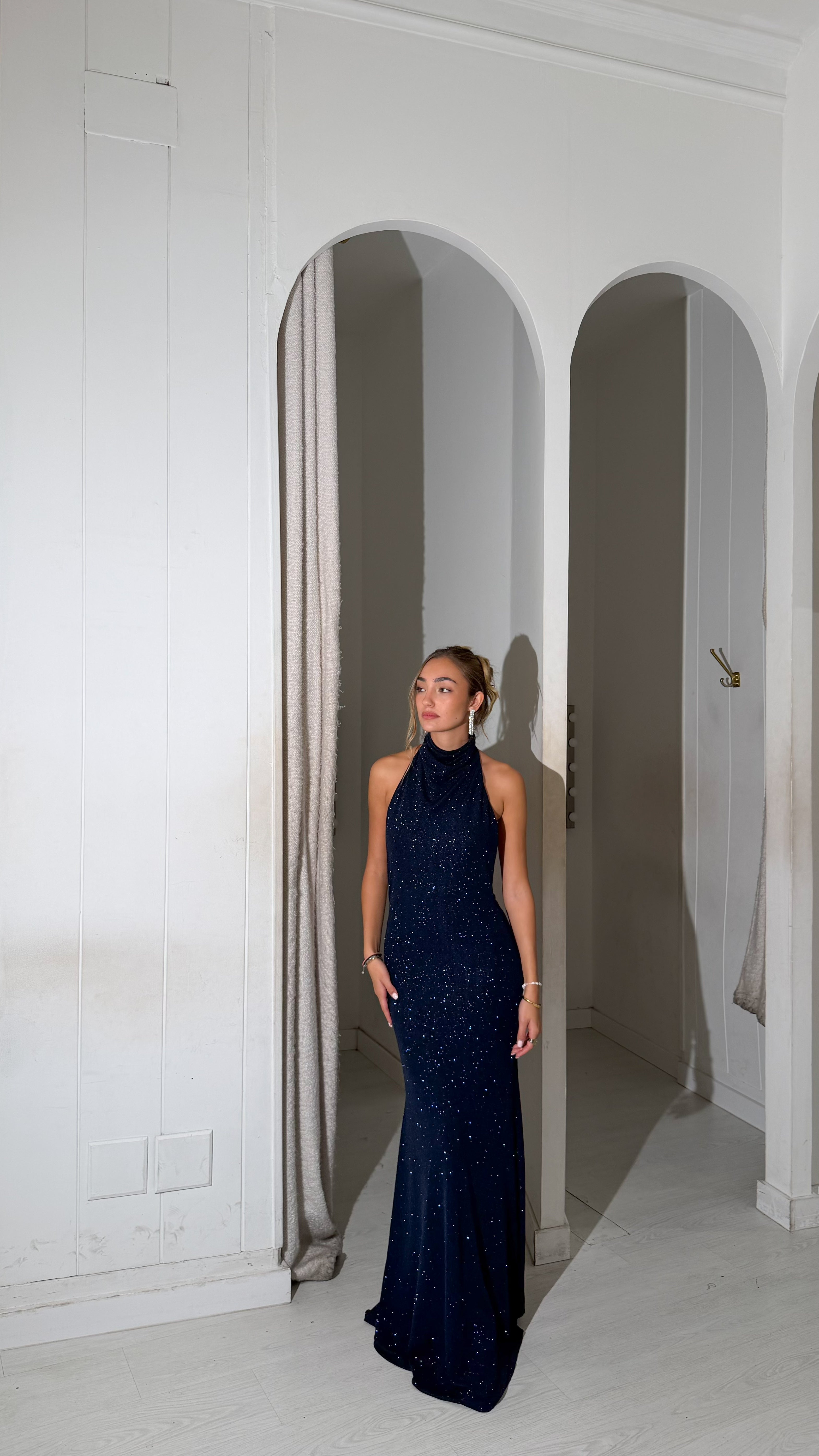 Starlite dress - azul marino