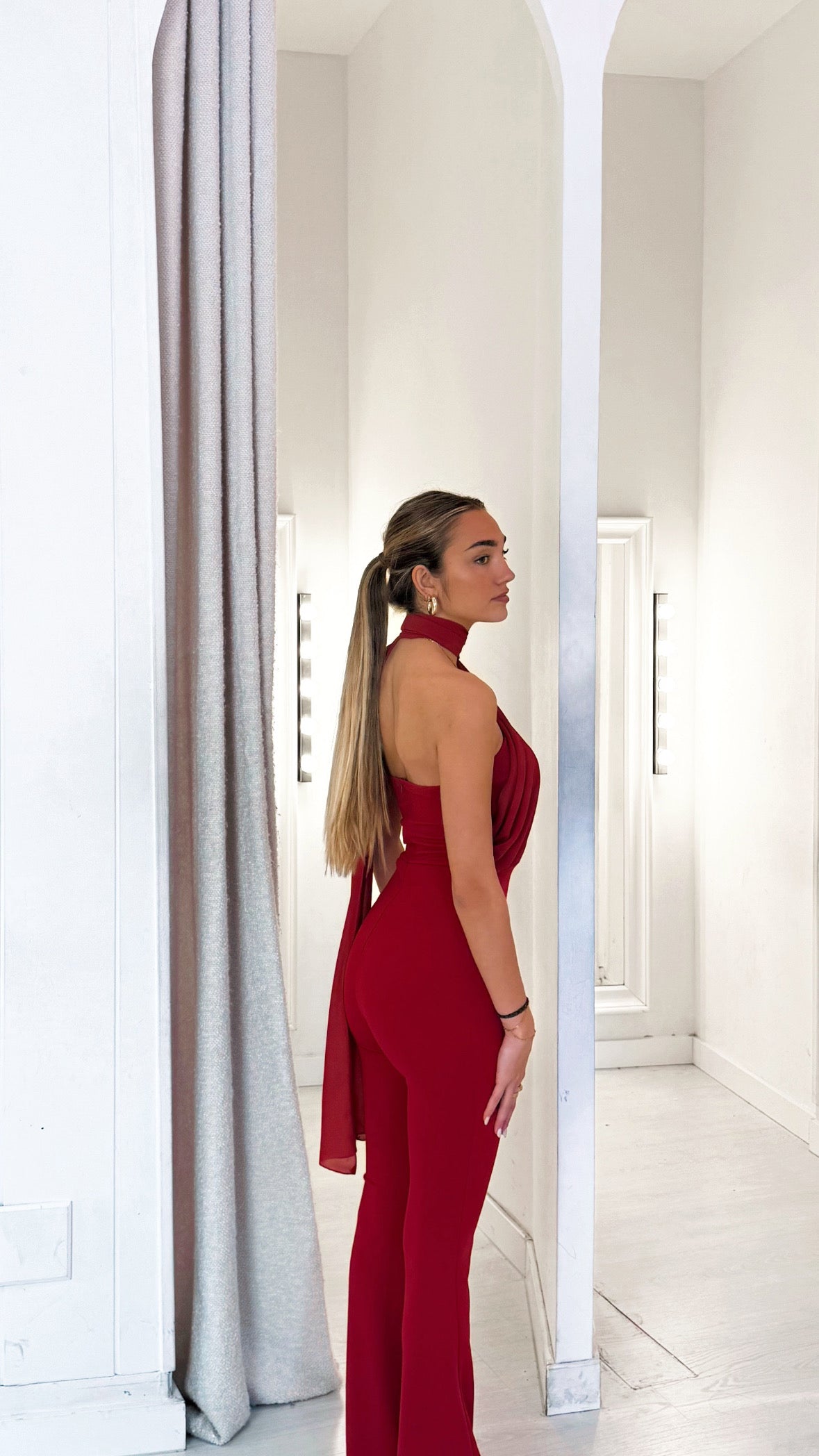 Juliette playsuit - burdeos