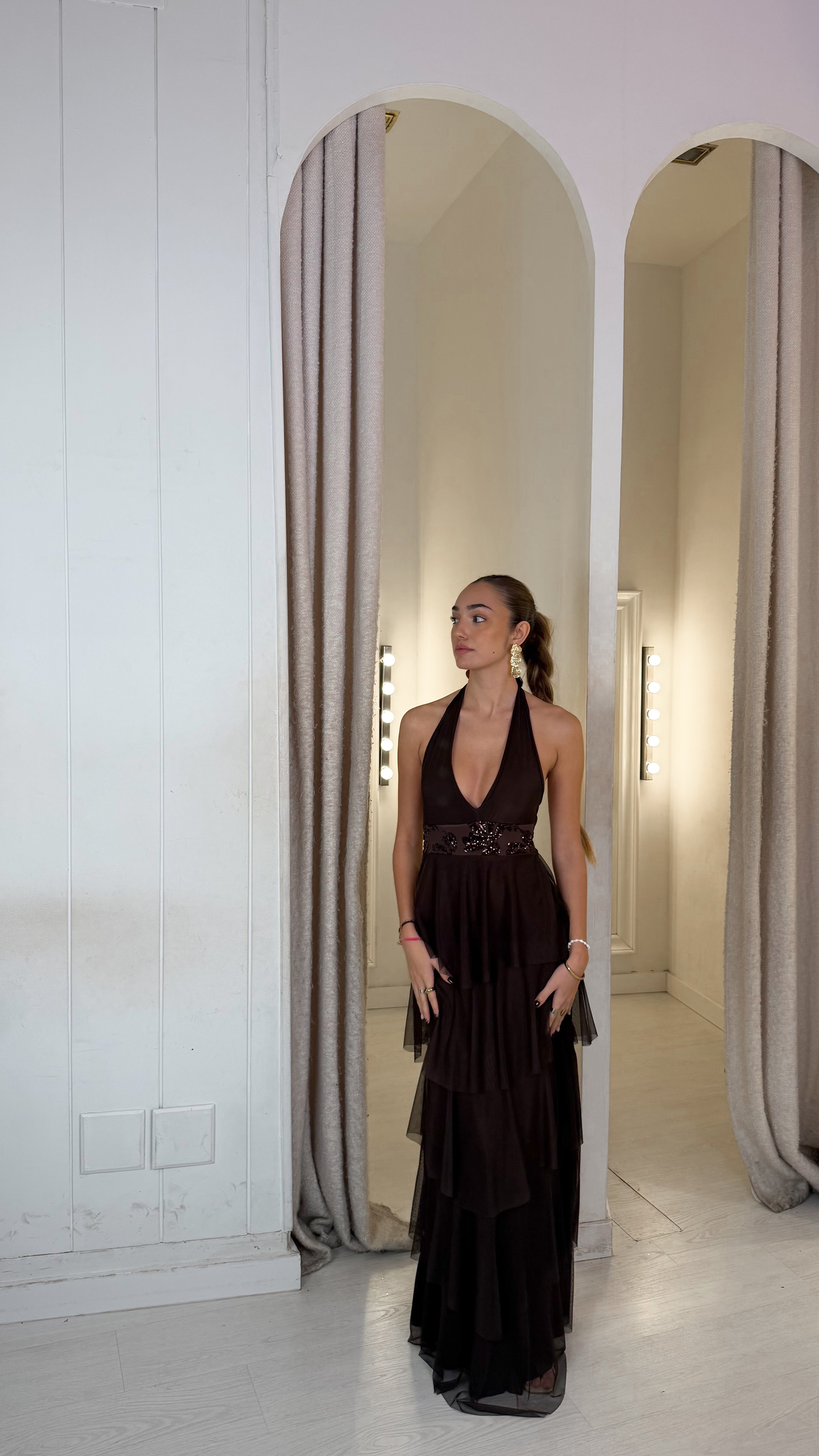 Golden coast dress - chocolate
