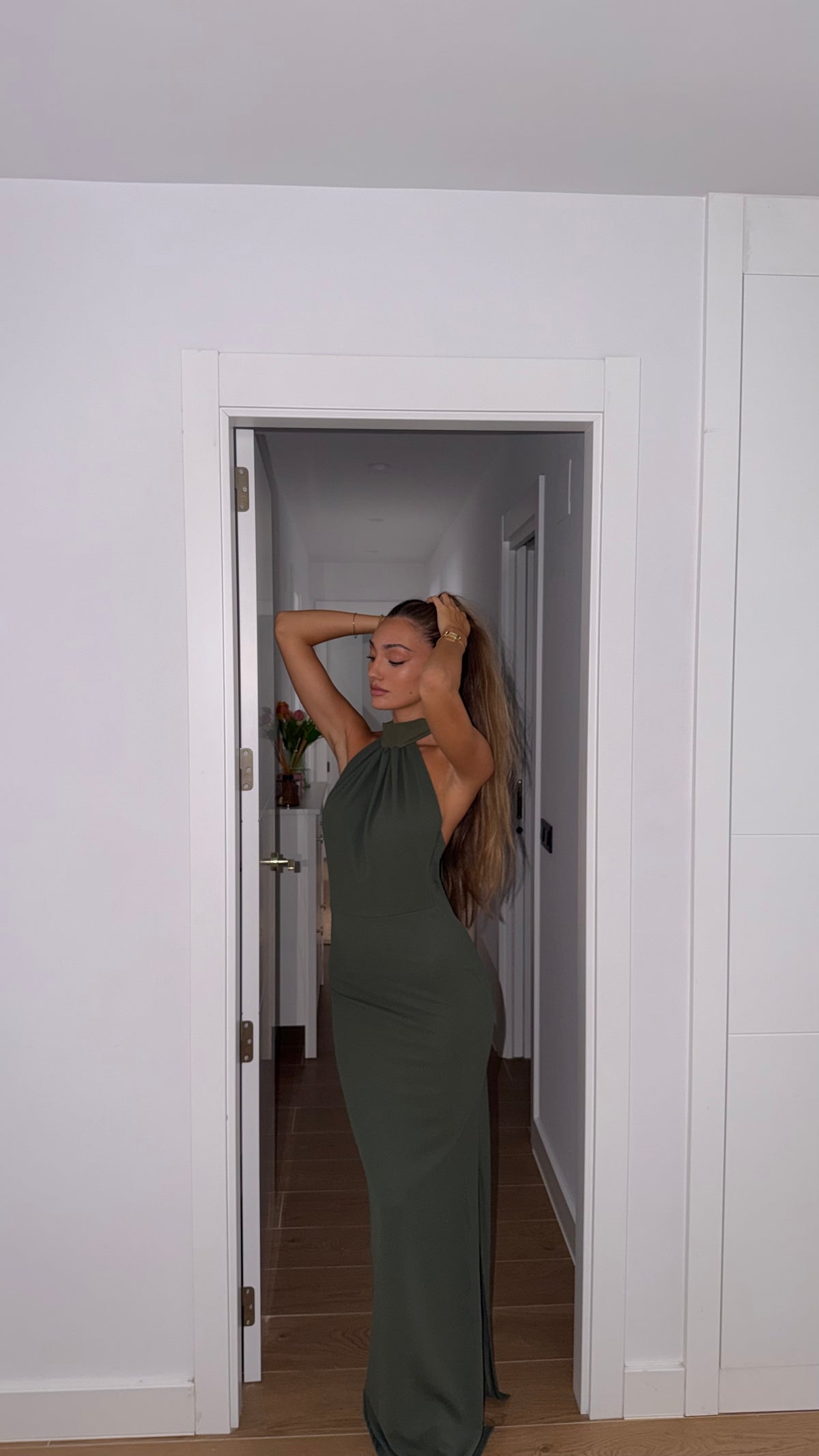 Latte dress - oliva
