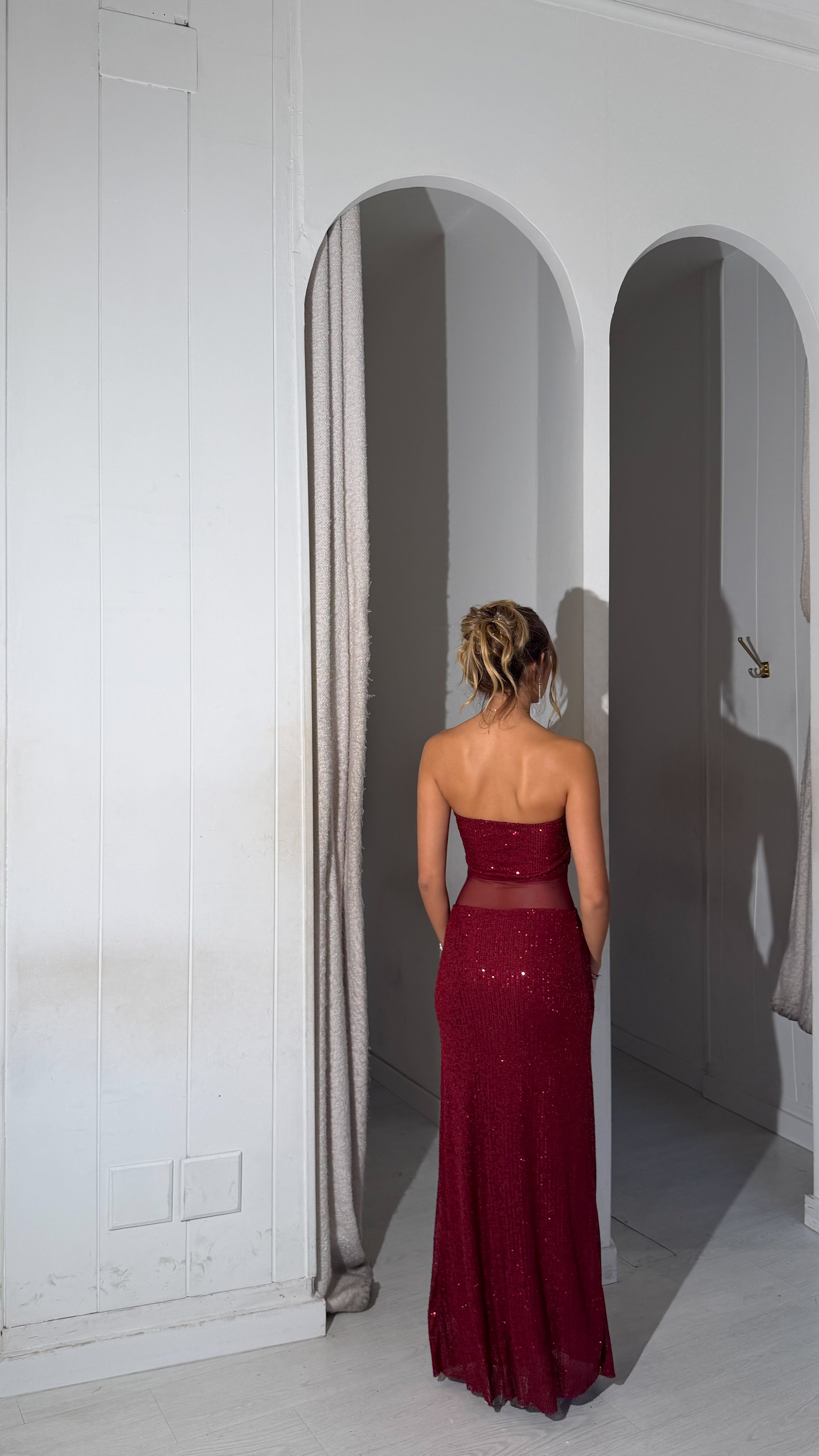 Claus dress - burdeos