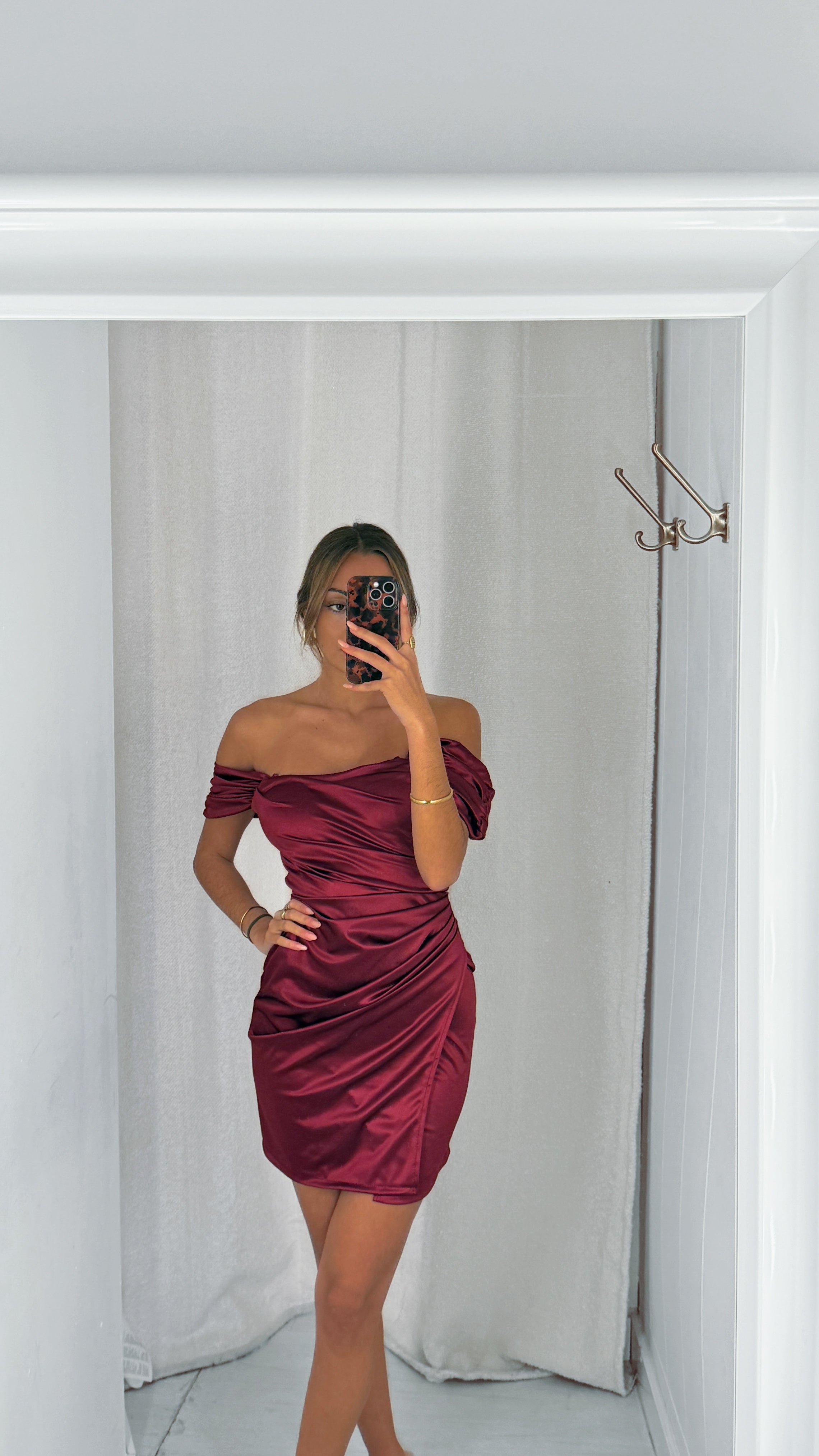 Cinnamon dress - burdeos