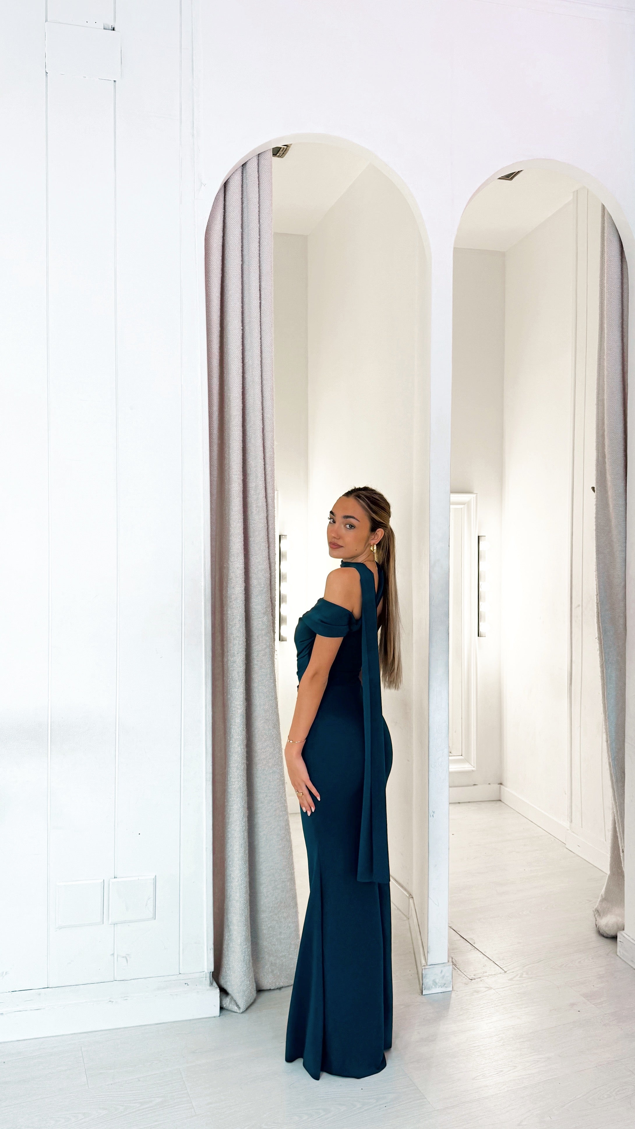 Gala dress - petróleo