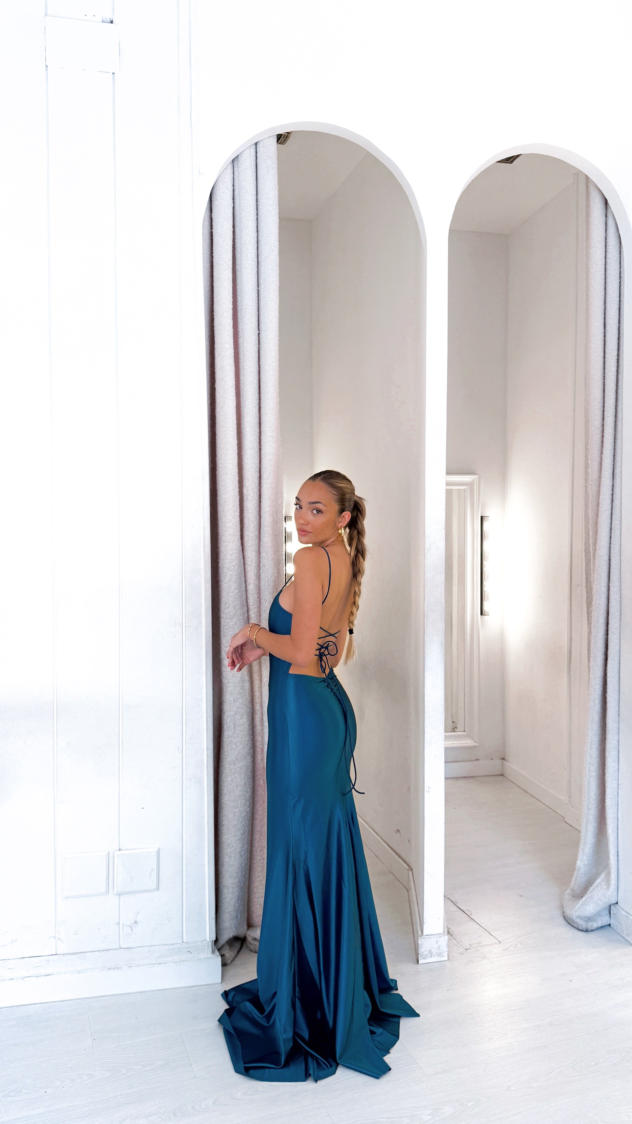 Gossip dress - petróleo