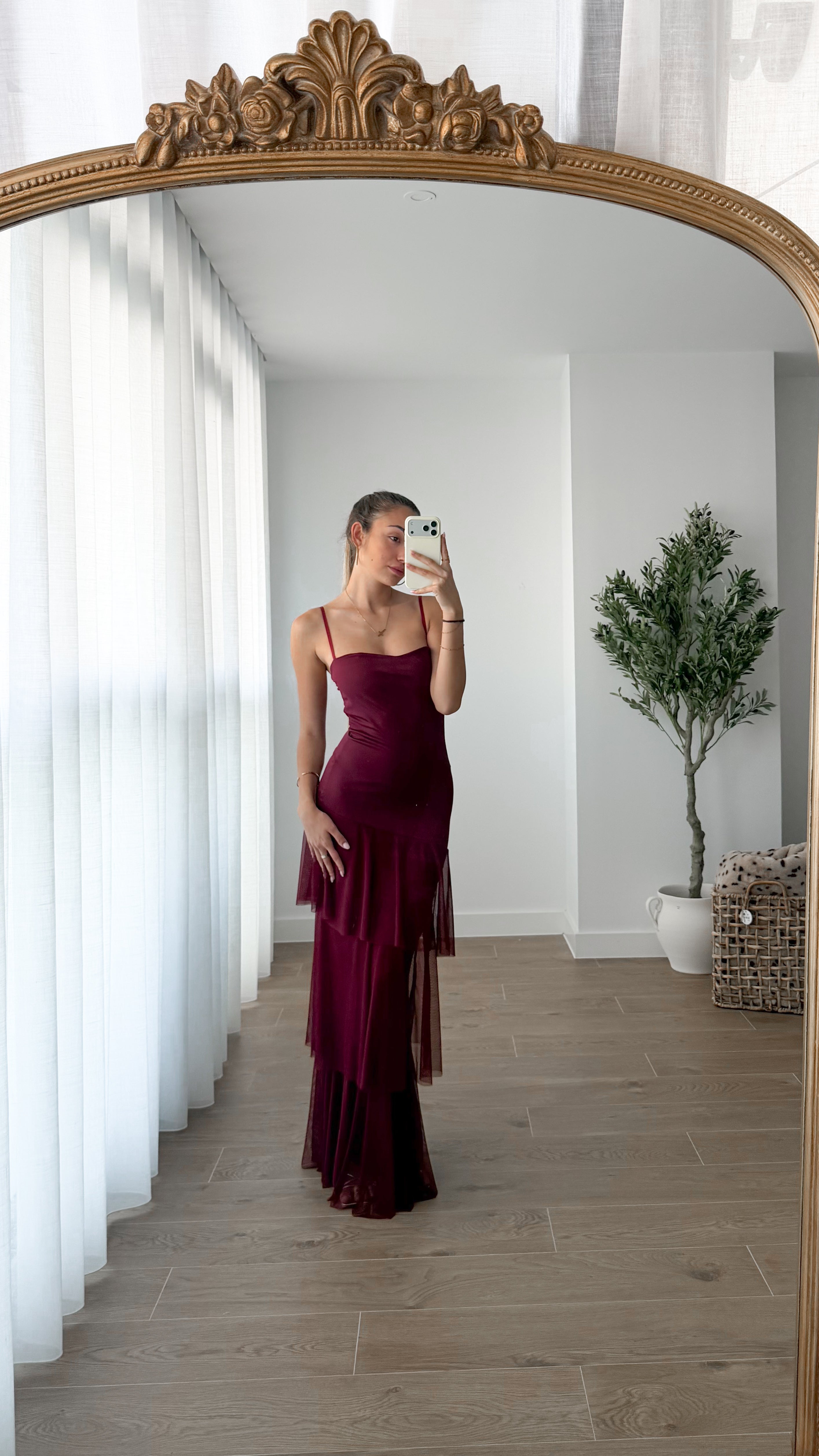 Calella dress - burdeos