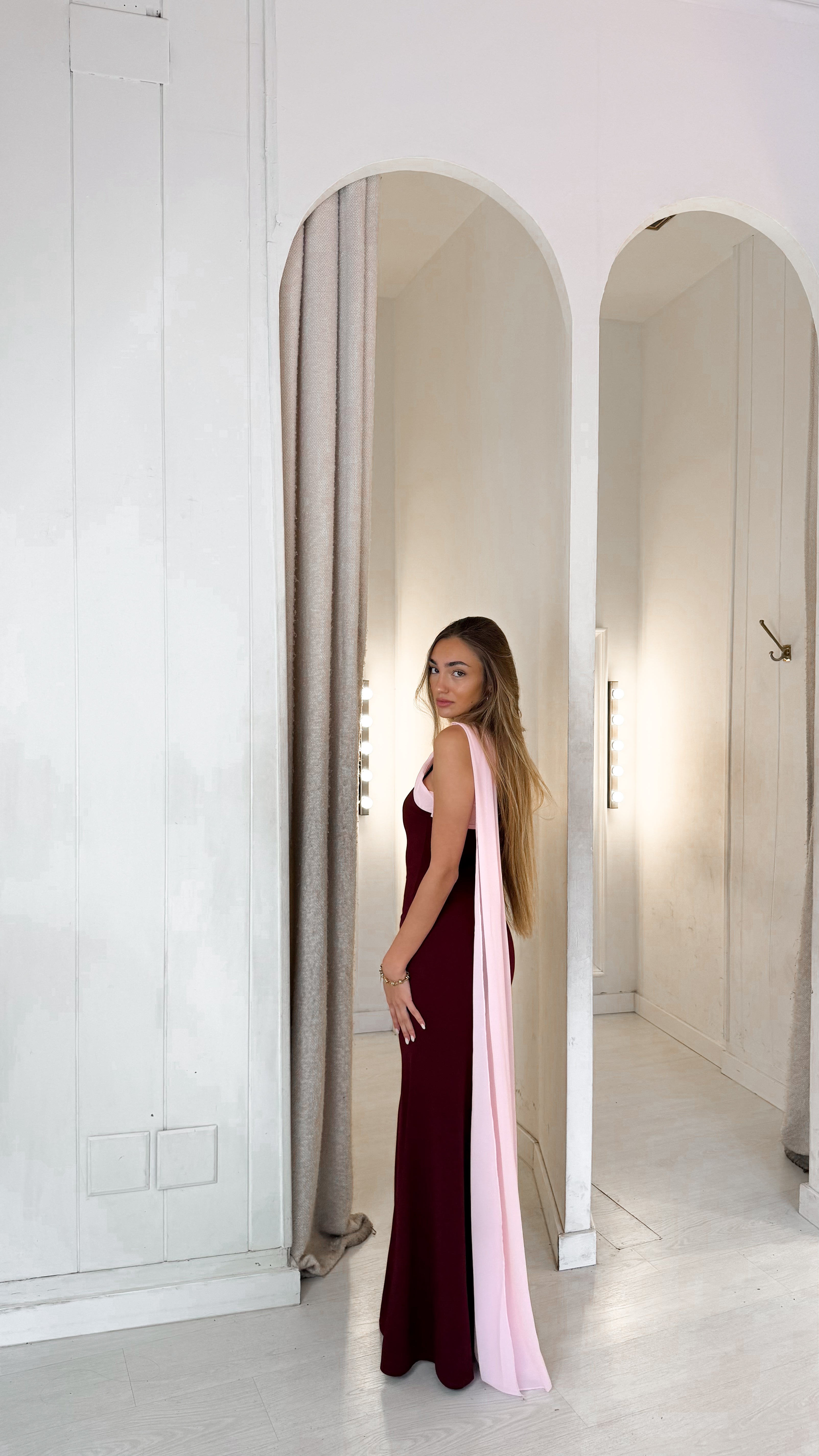 Daphne dress - burdeos