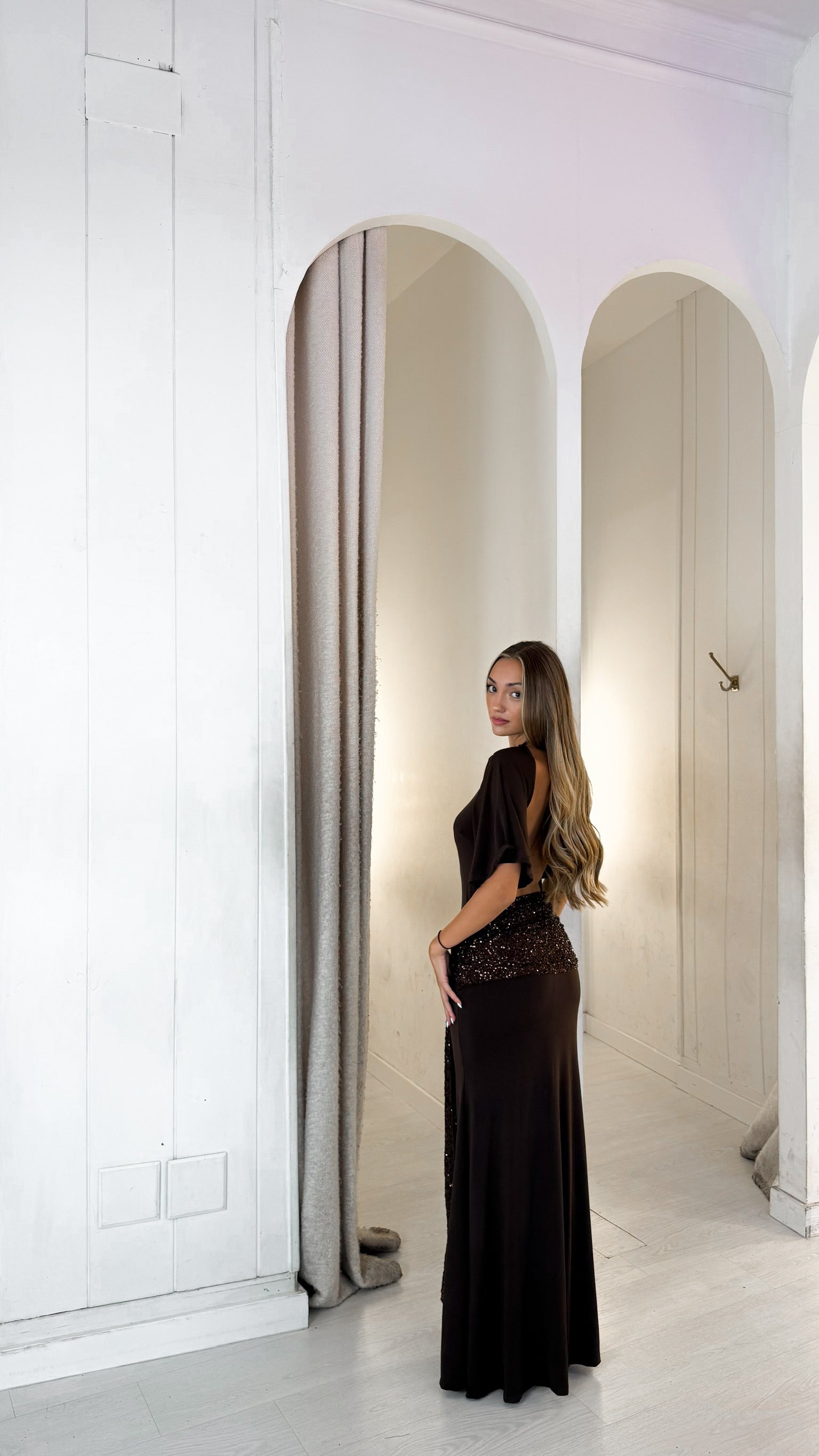 Goldie dress - marrón