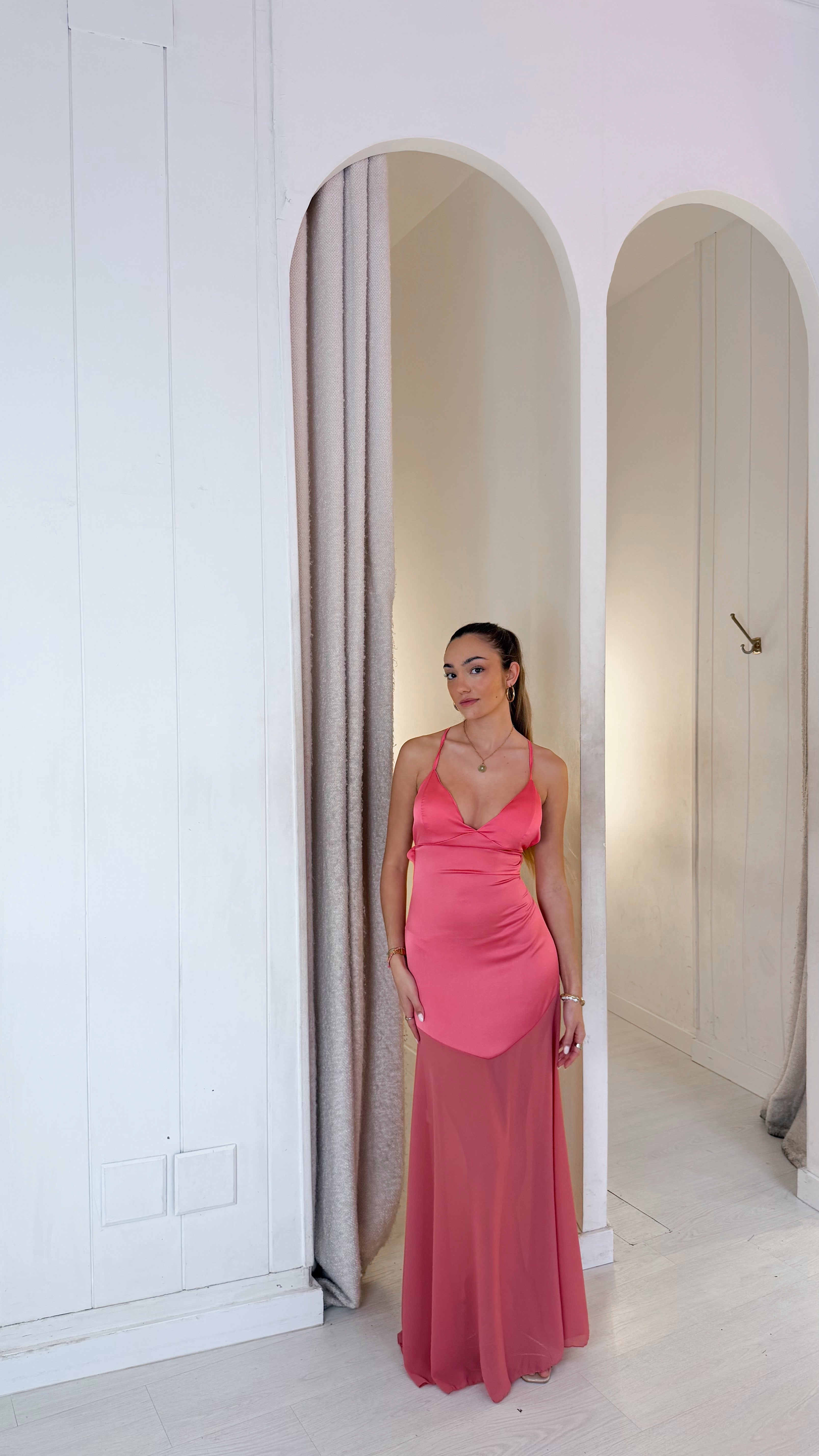 Aurora dress - coral