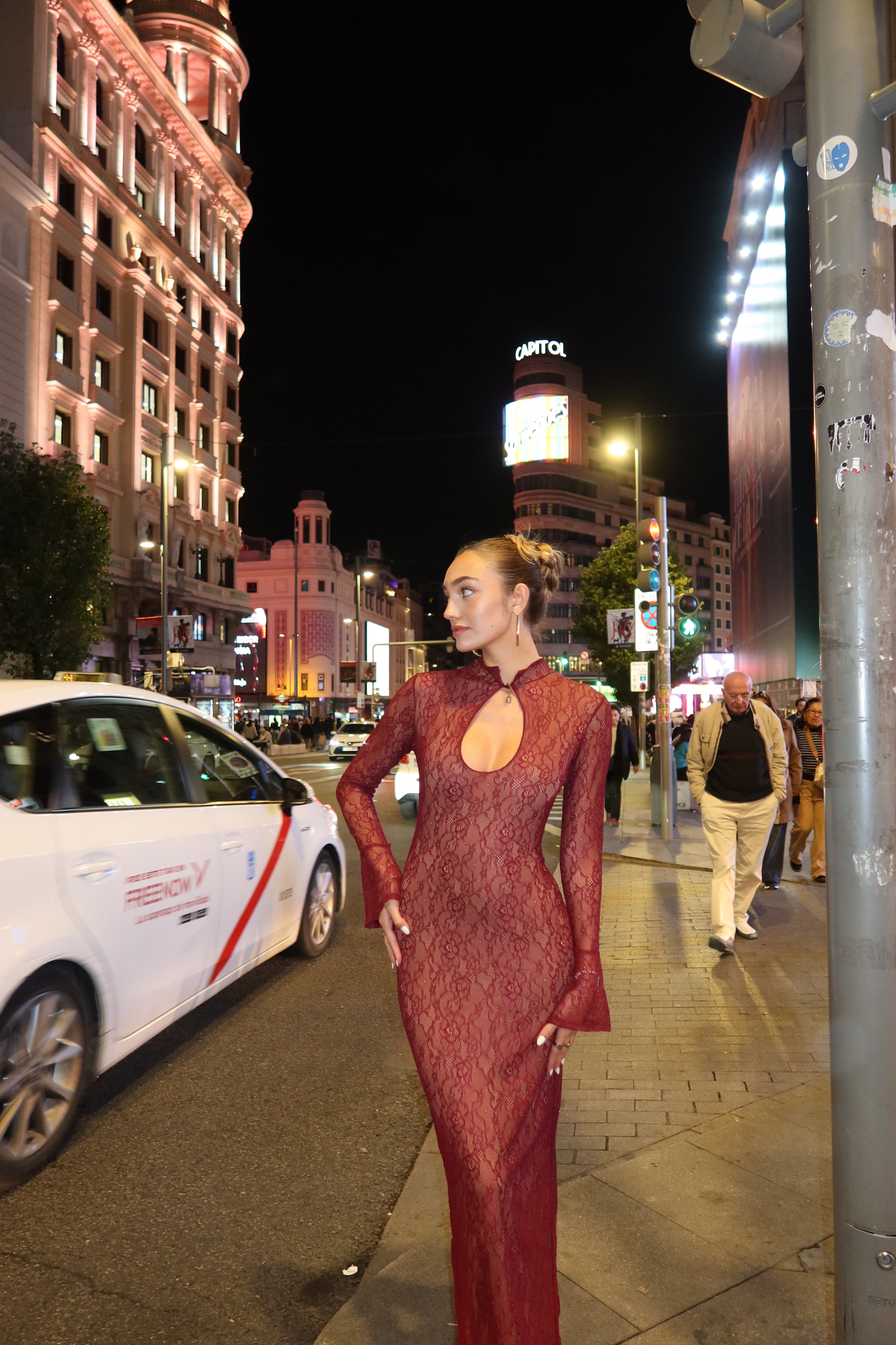 Elegance long dress - burdeos