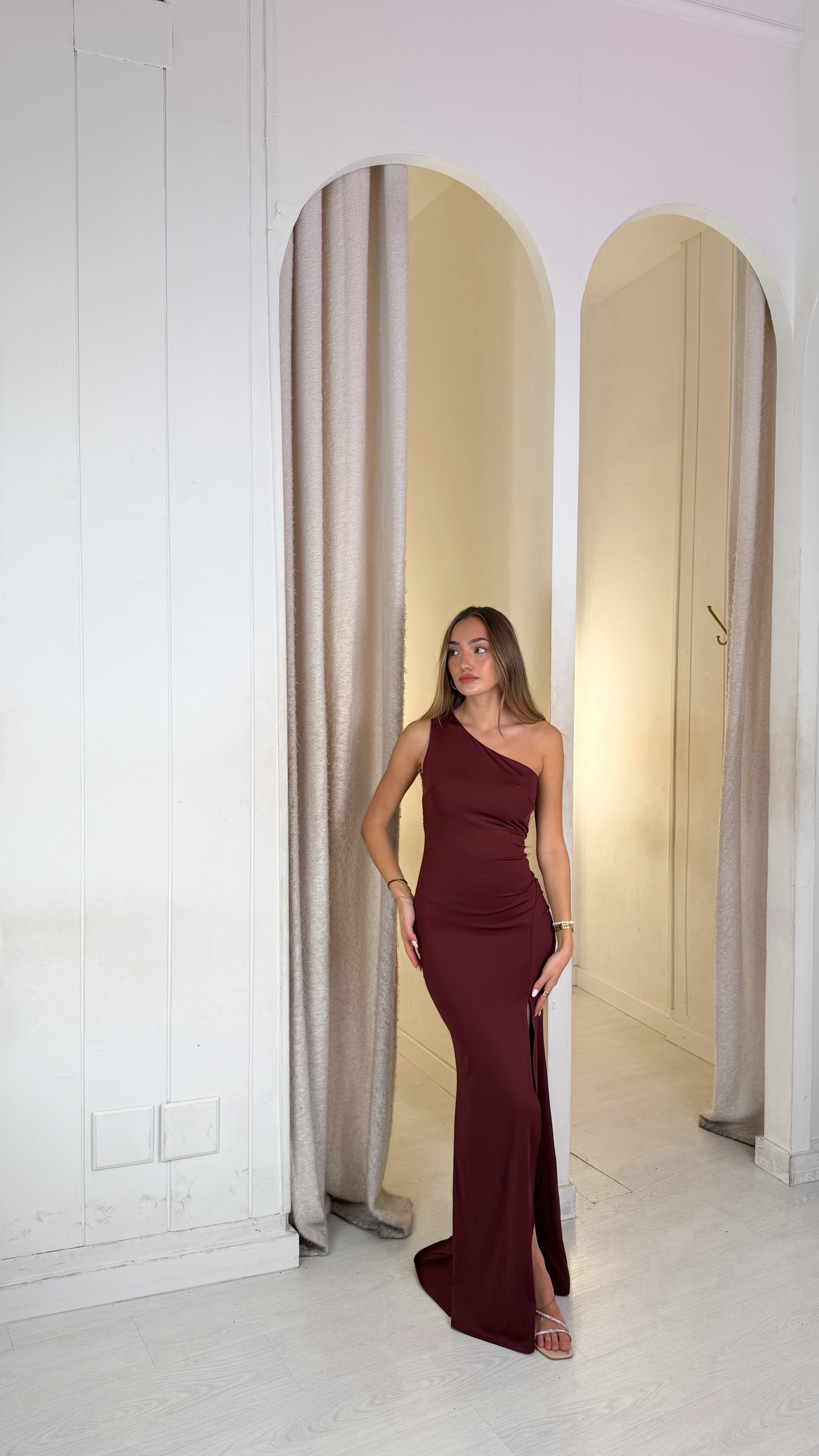 Diamond dress - burdeos