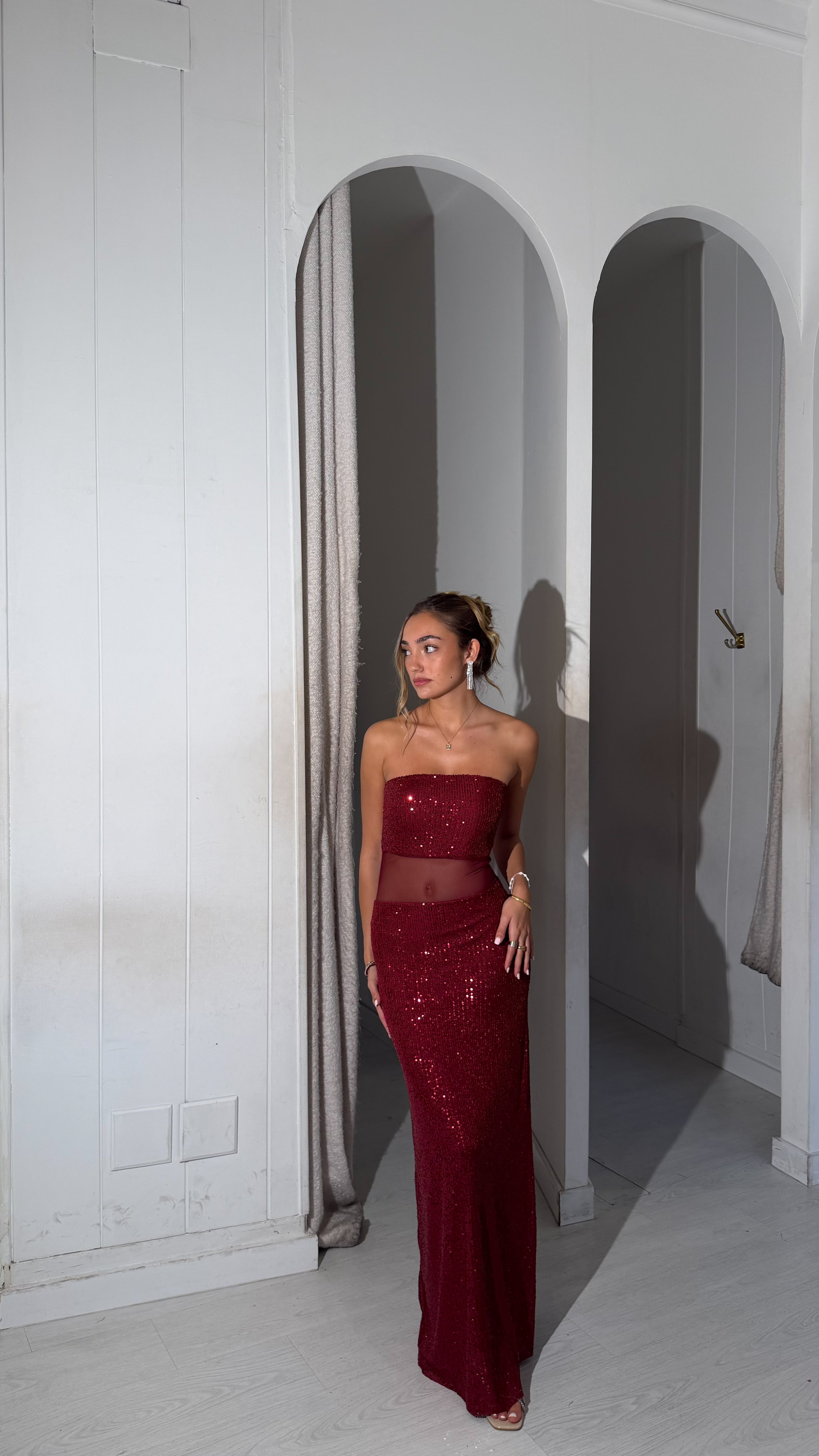 Claus dress - burdeos