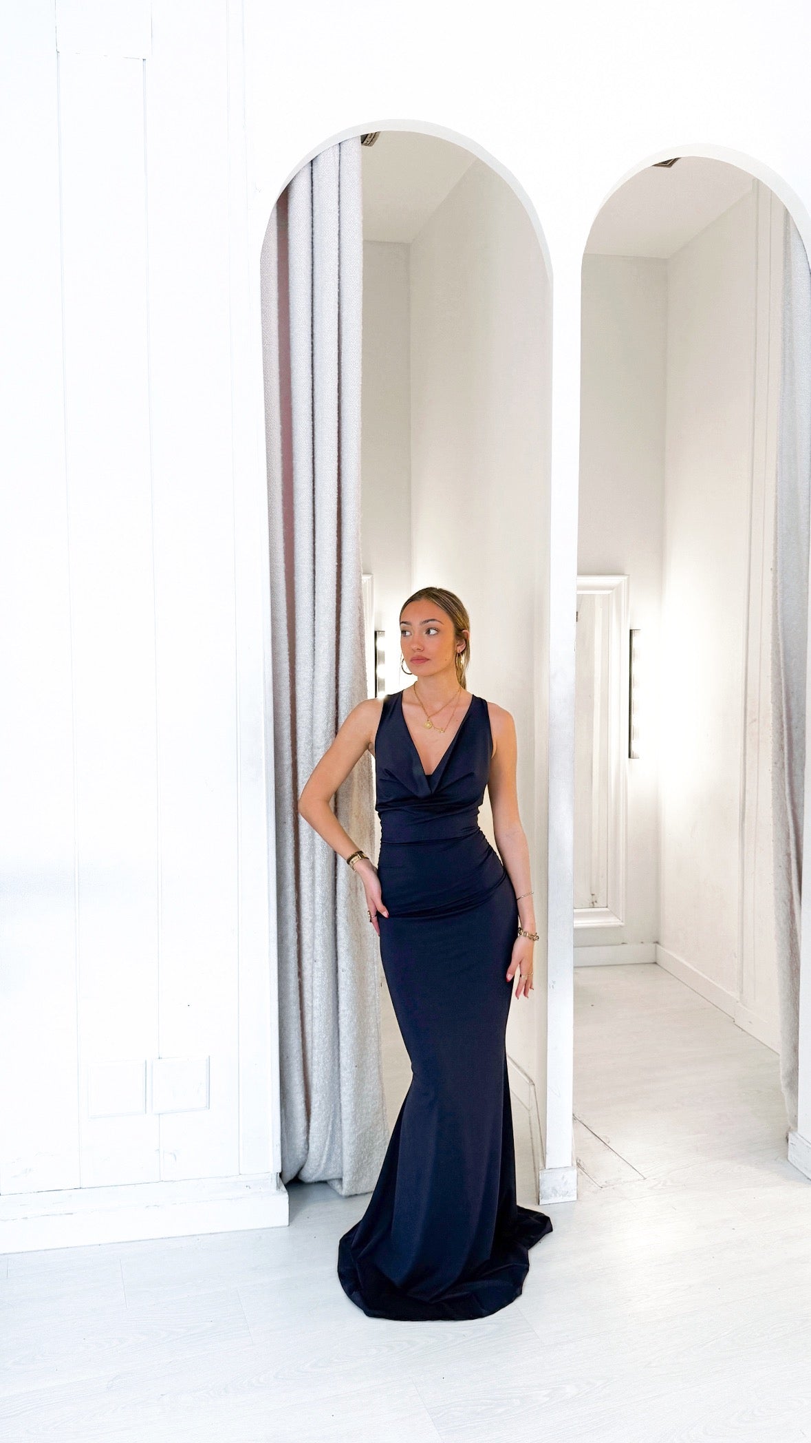 Rhode dress - azul marino