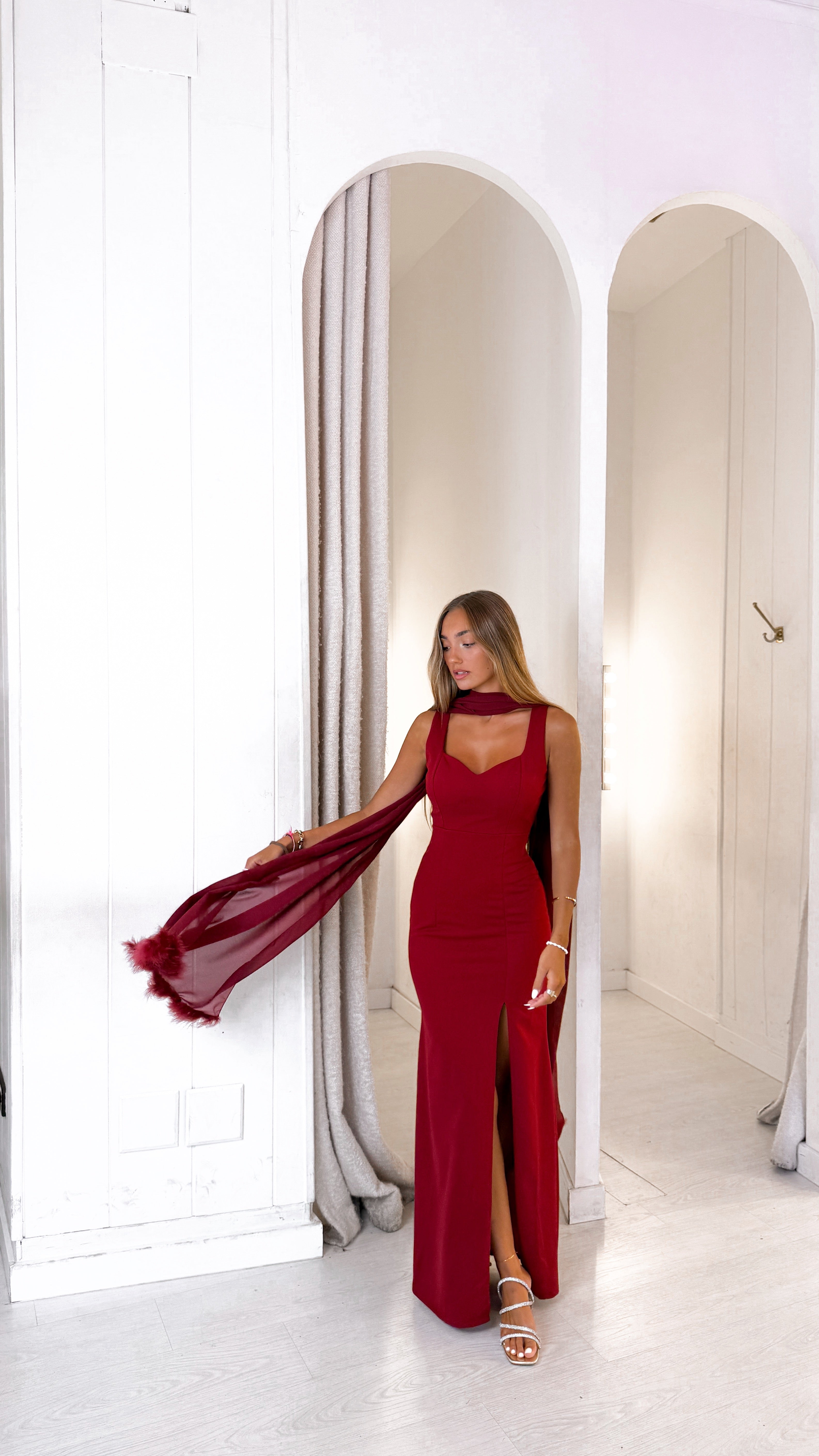 Je t’aime dress - burdeos
