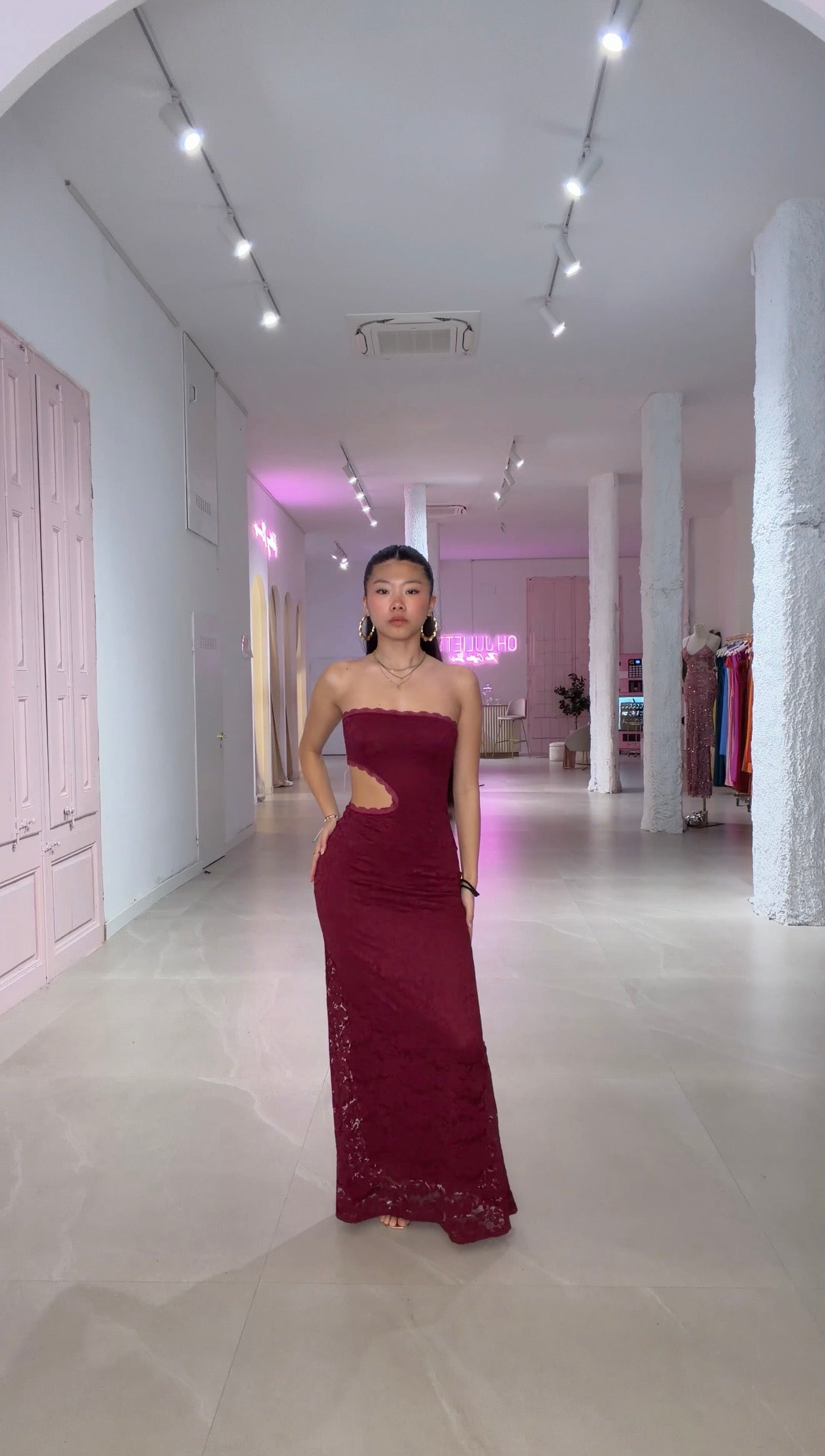 Laguna dress - burdeos