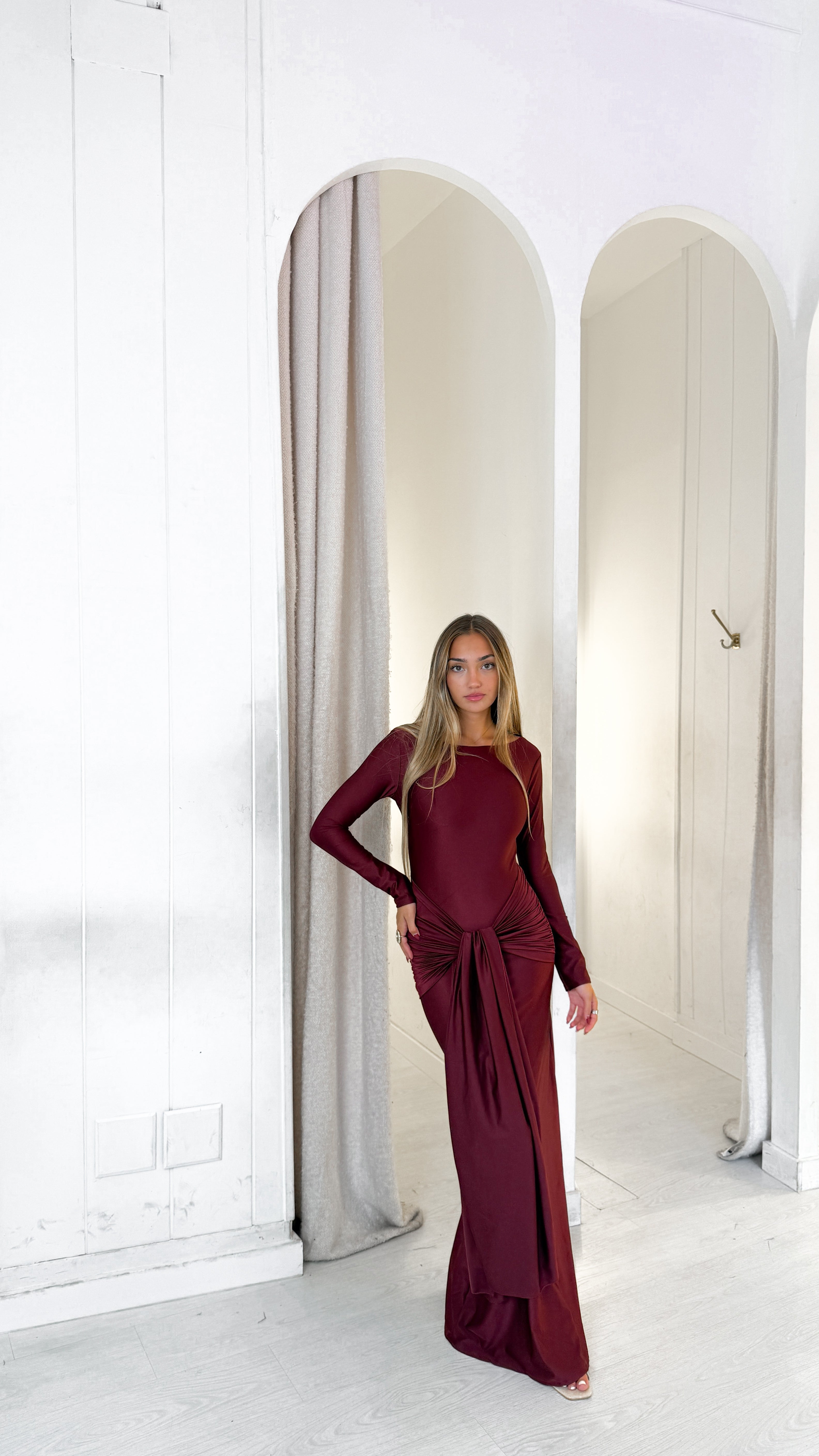 Olivia dress - burdeos