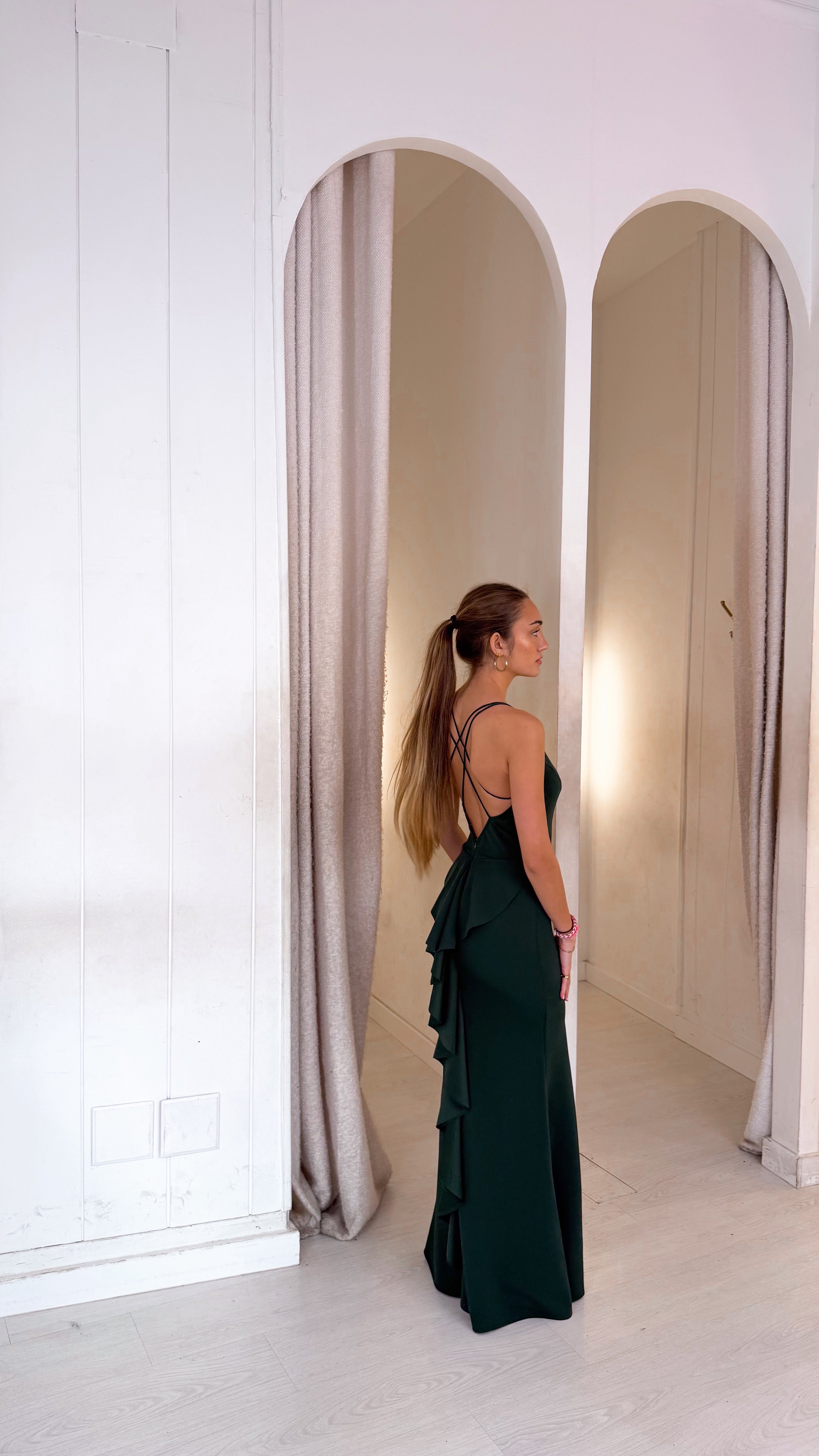 Alana dress - verde botella