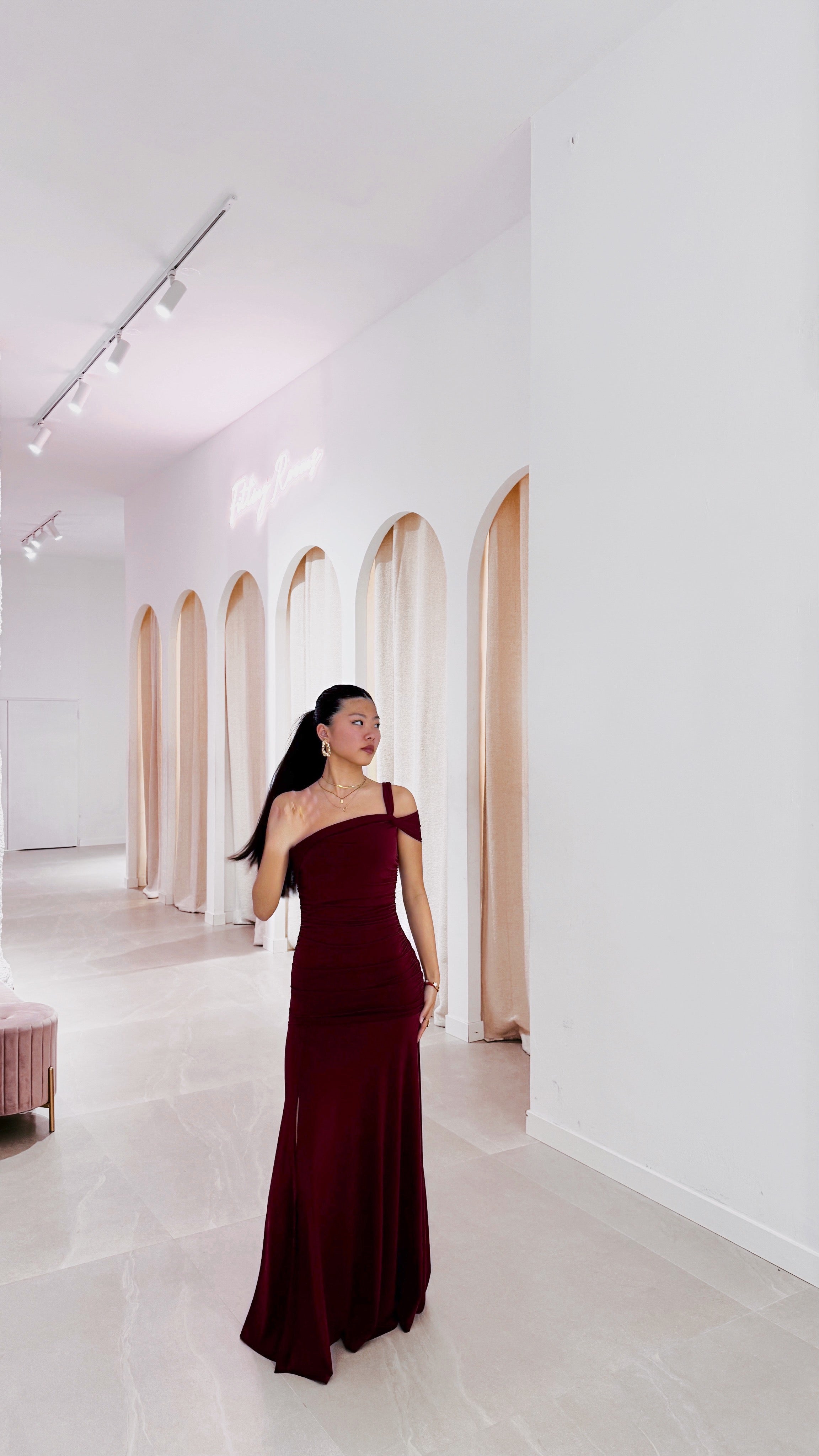 Luna dress - burdeos