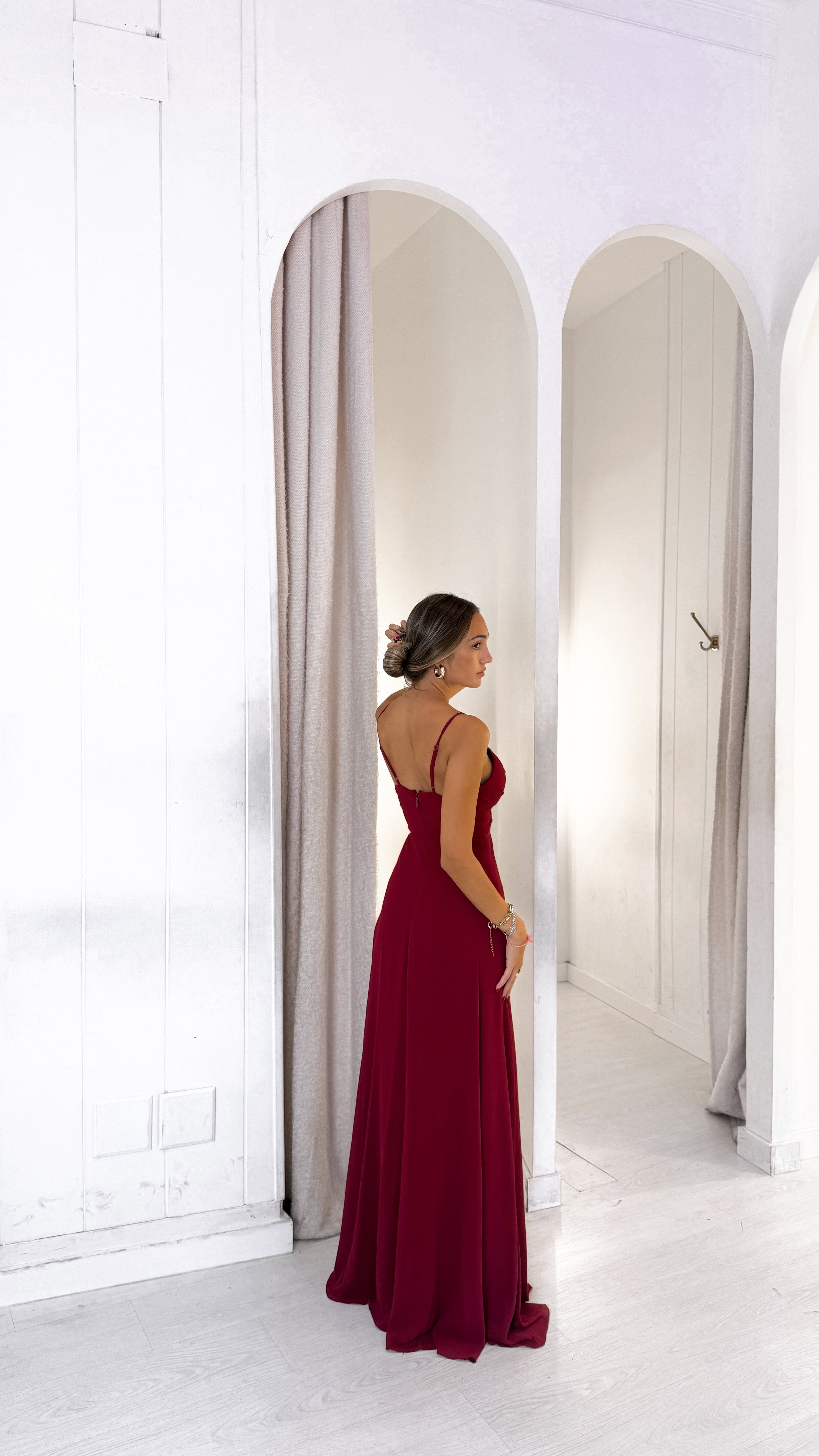 Venecia dress - burdeos