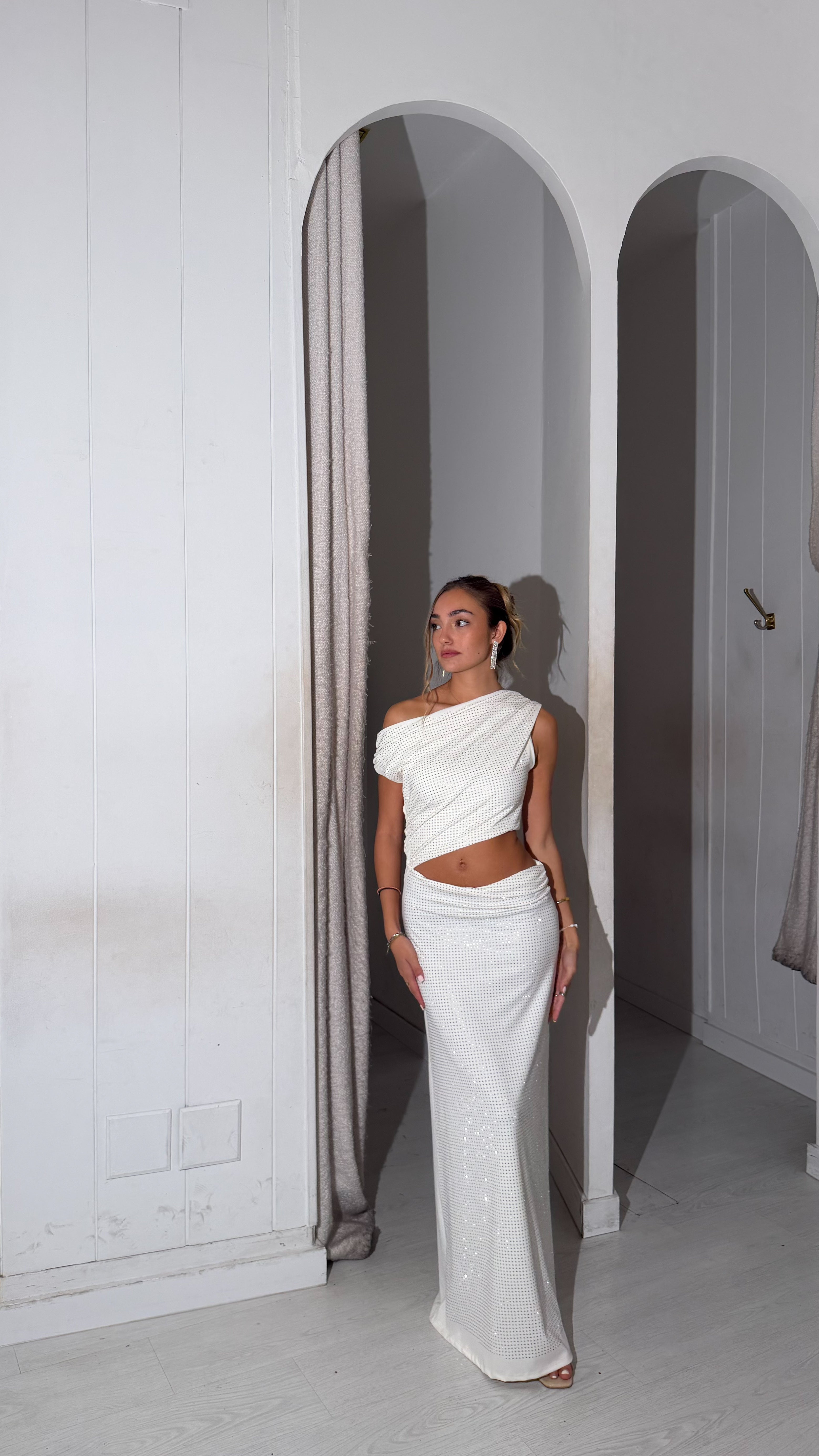 Snowflake dress - blanco