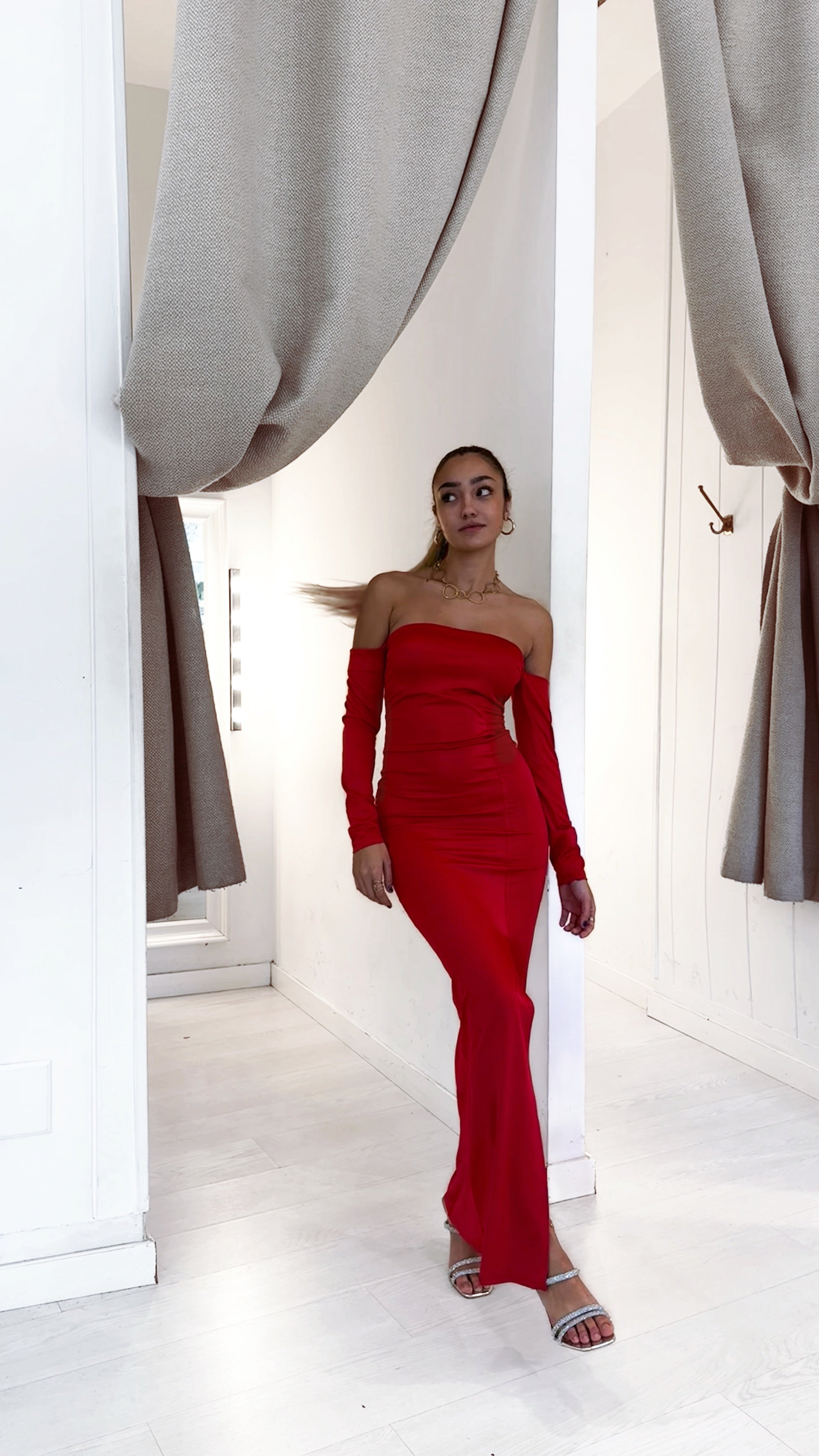 Poinsettia dress - rojo
