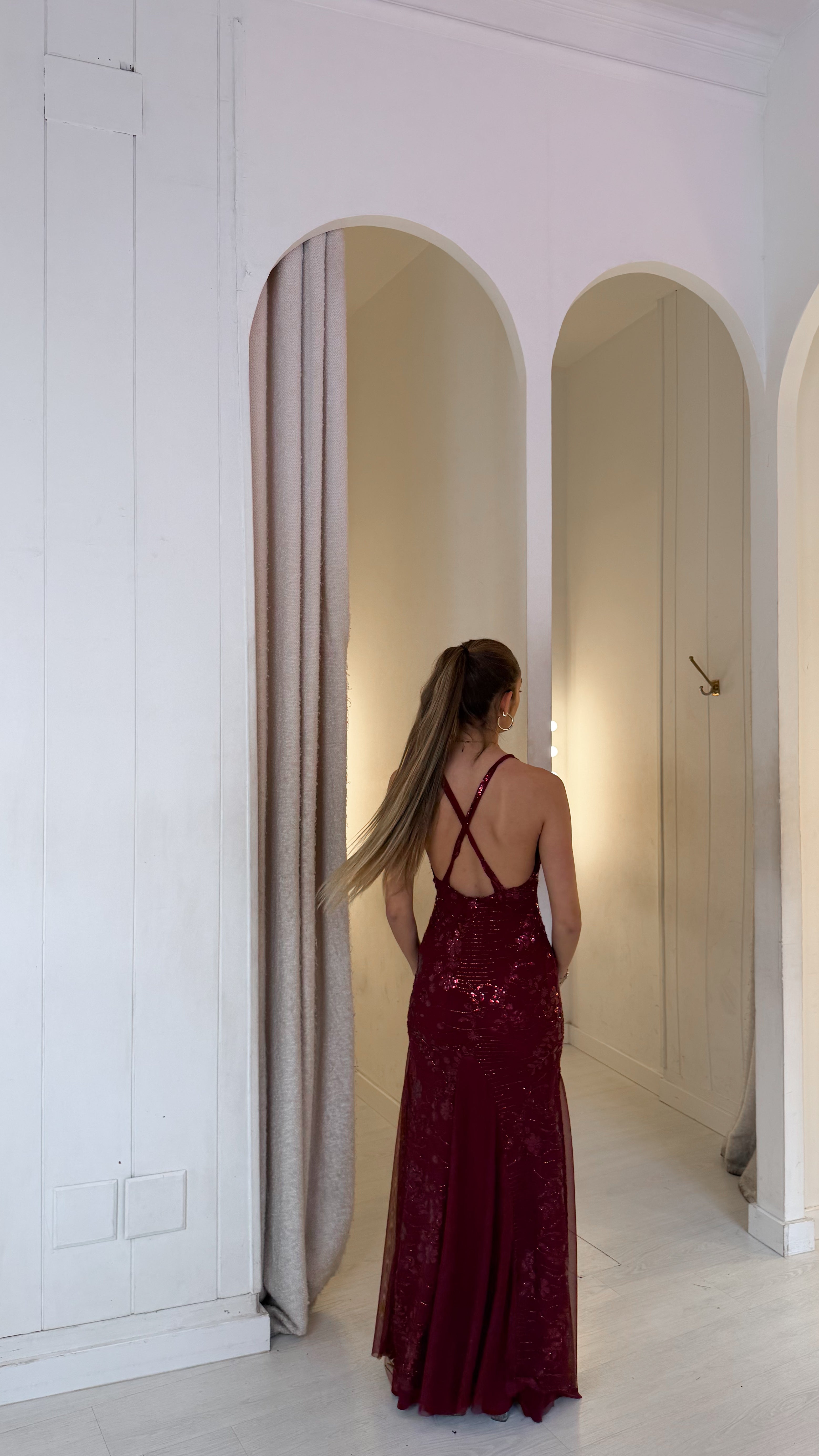 Darling dress - burdeos