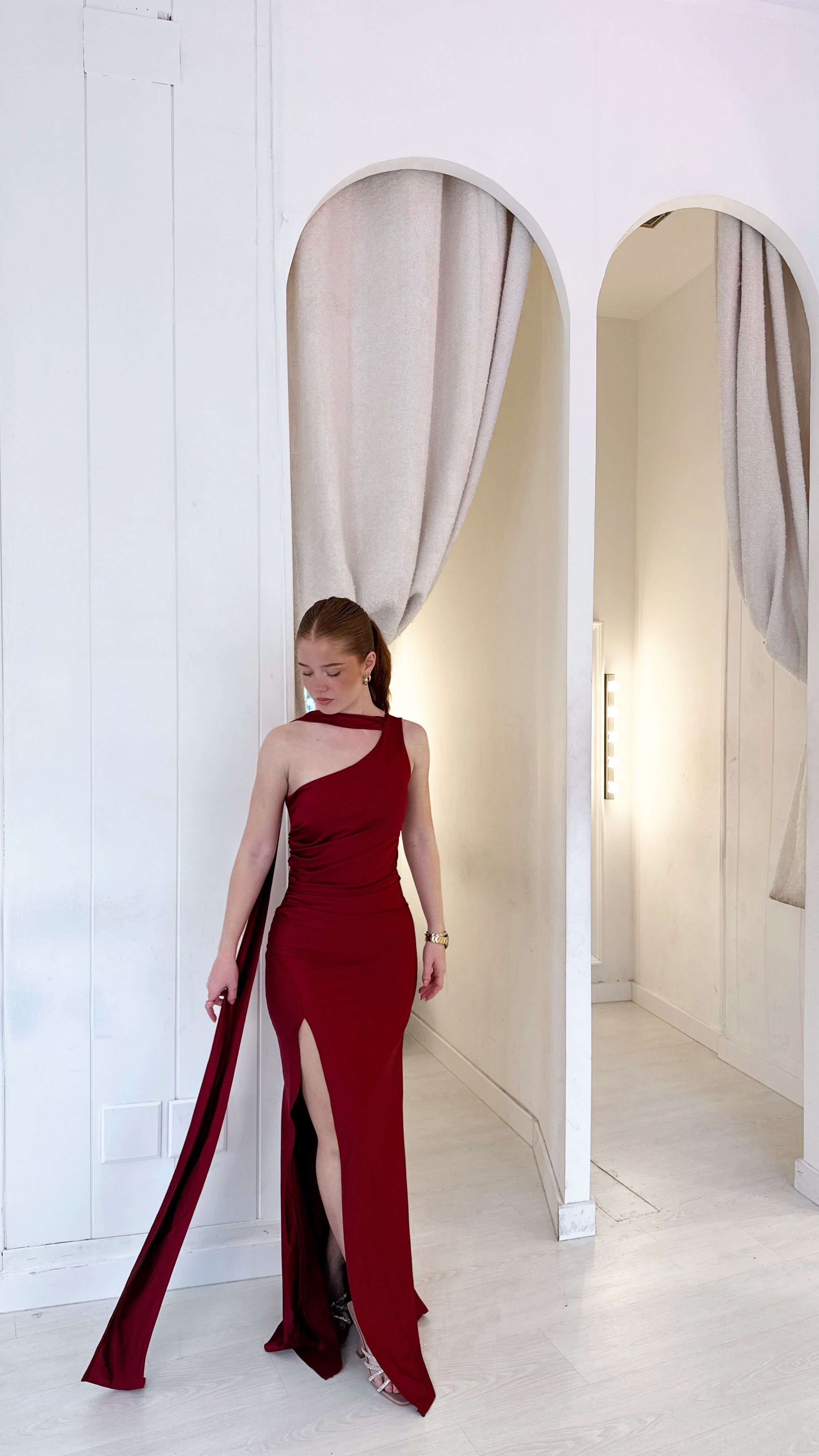 Lady dress - burdeos