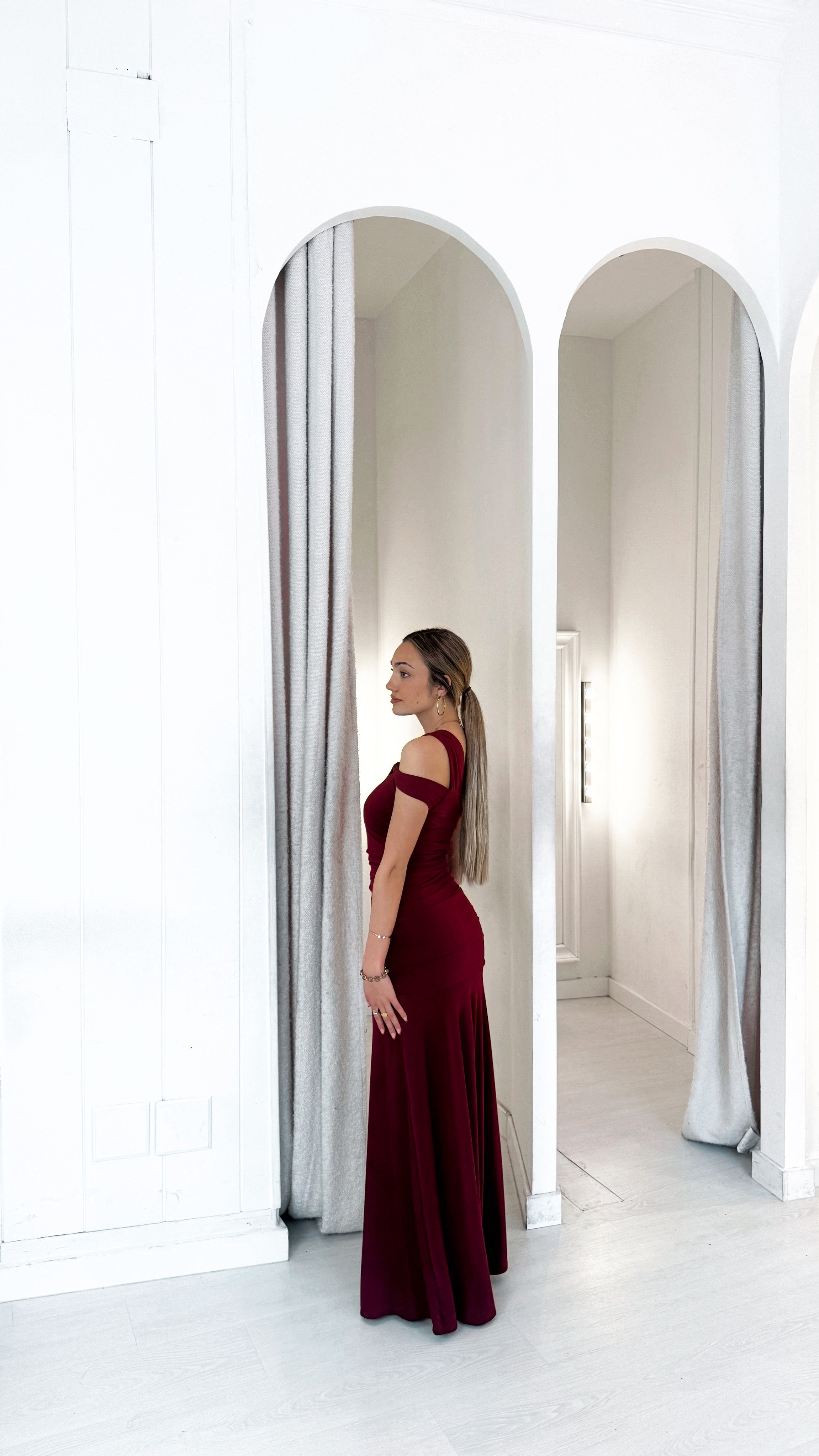 Luna dress - burdeos