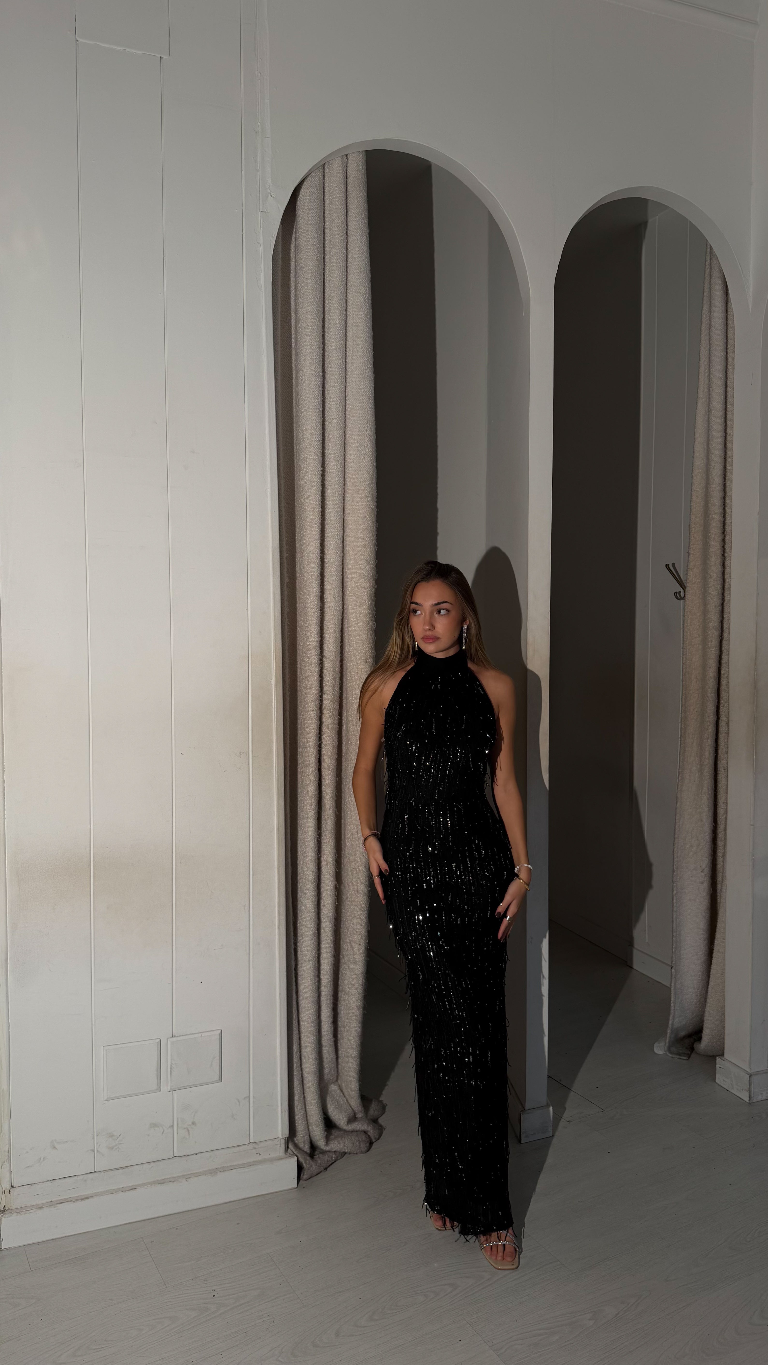 Glitterfalls long dress