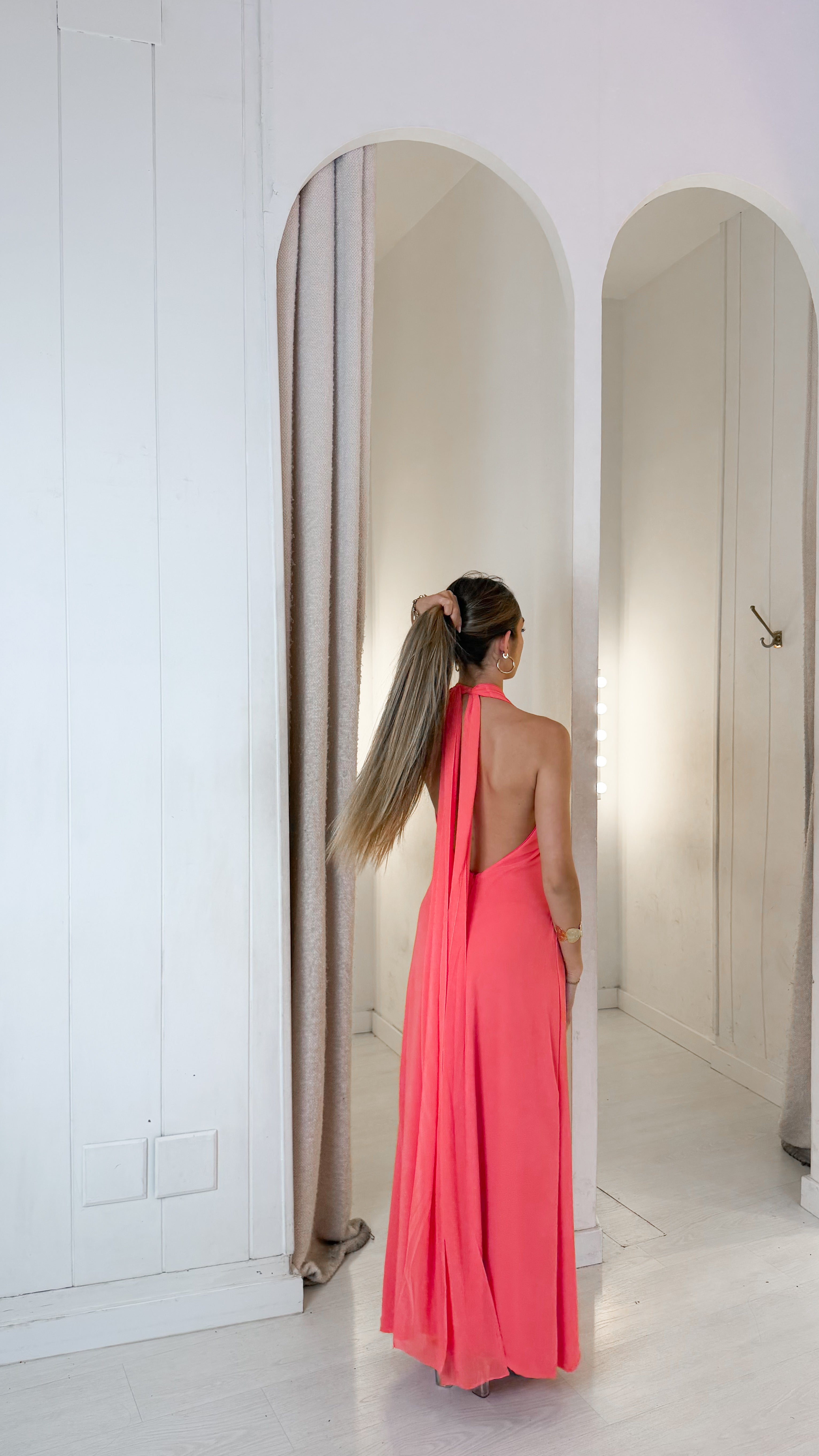 Avocado dress - coral