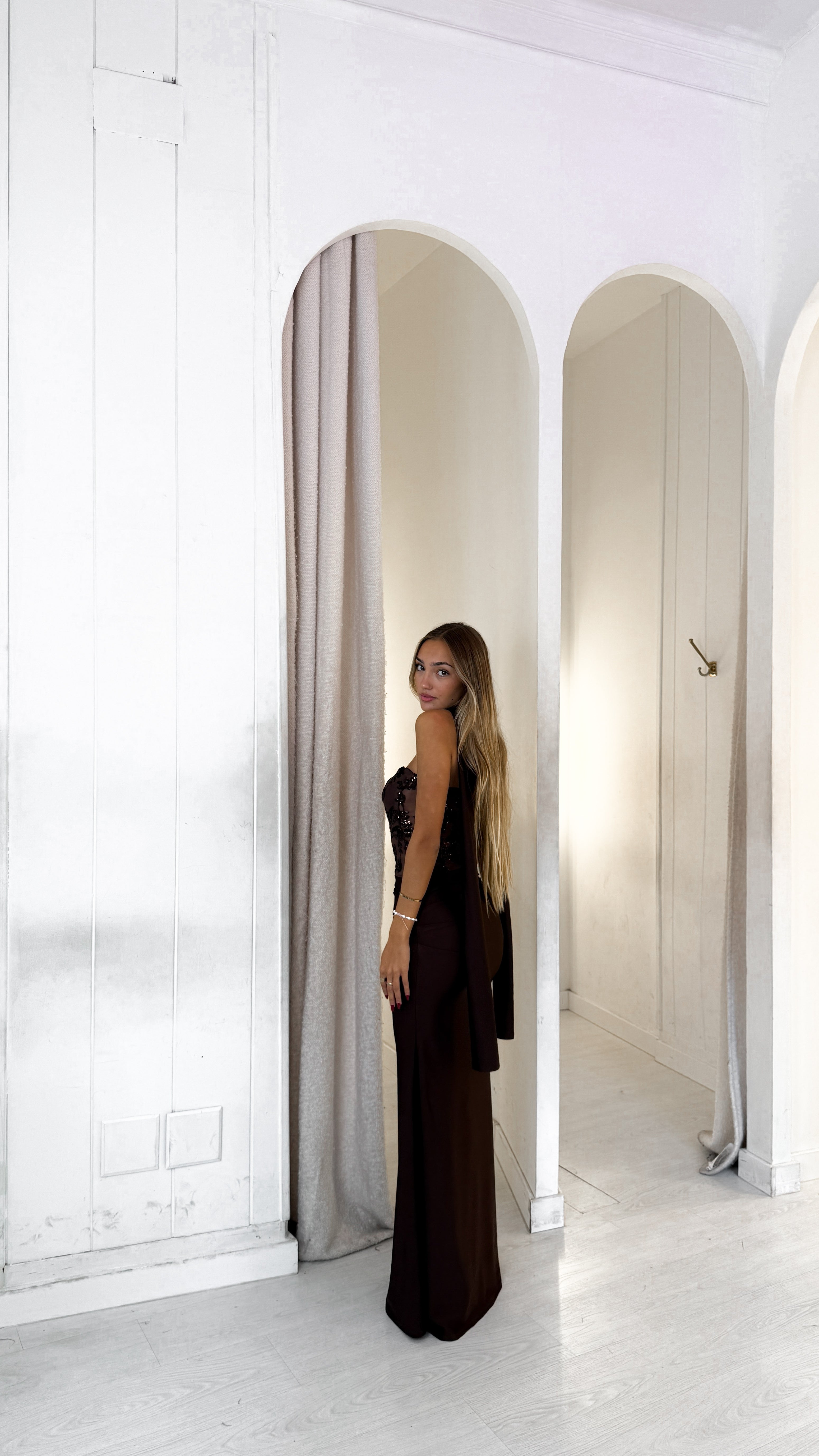 Crystal dress - marrón