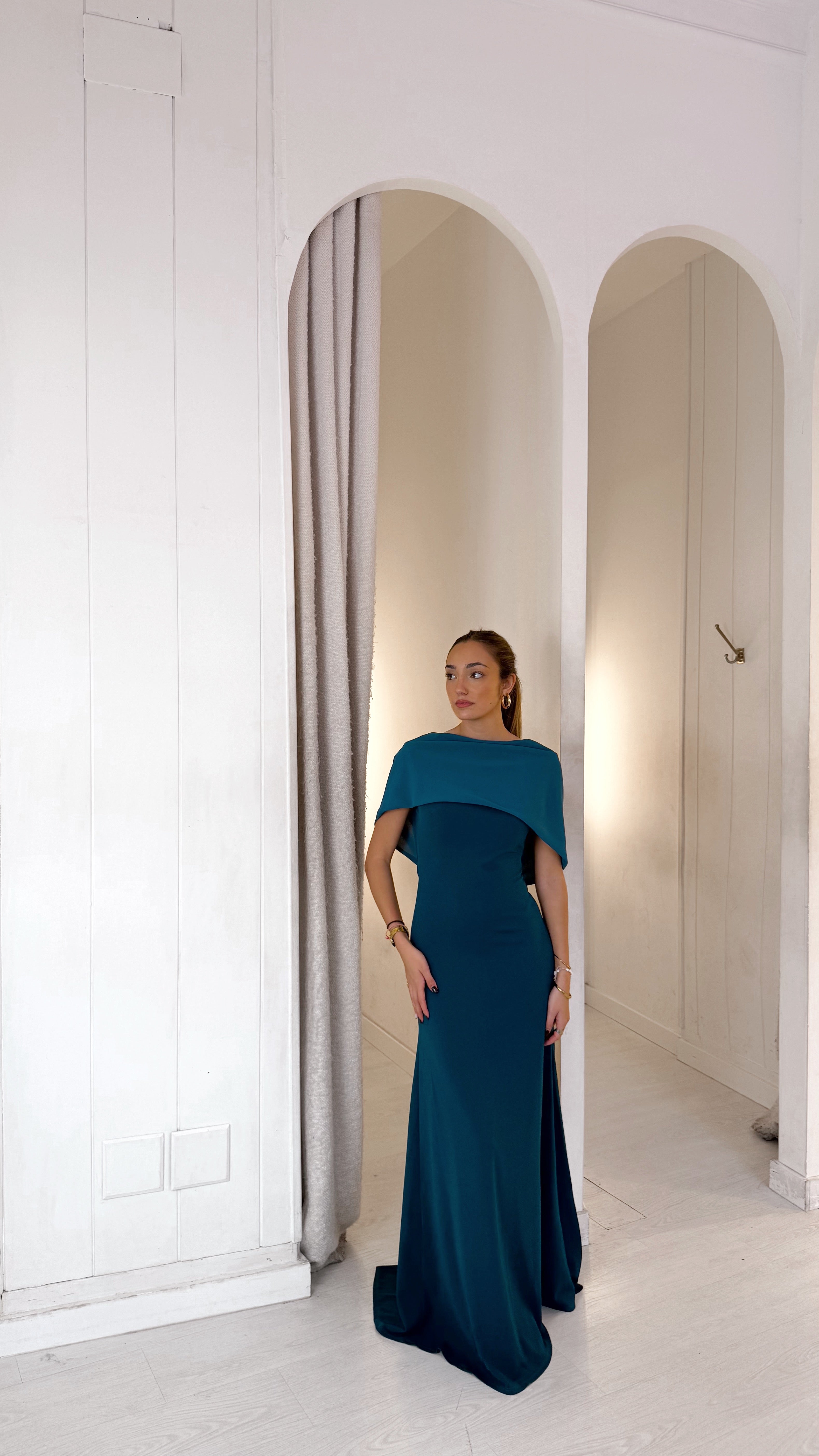 Portofino dress - petróleo